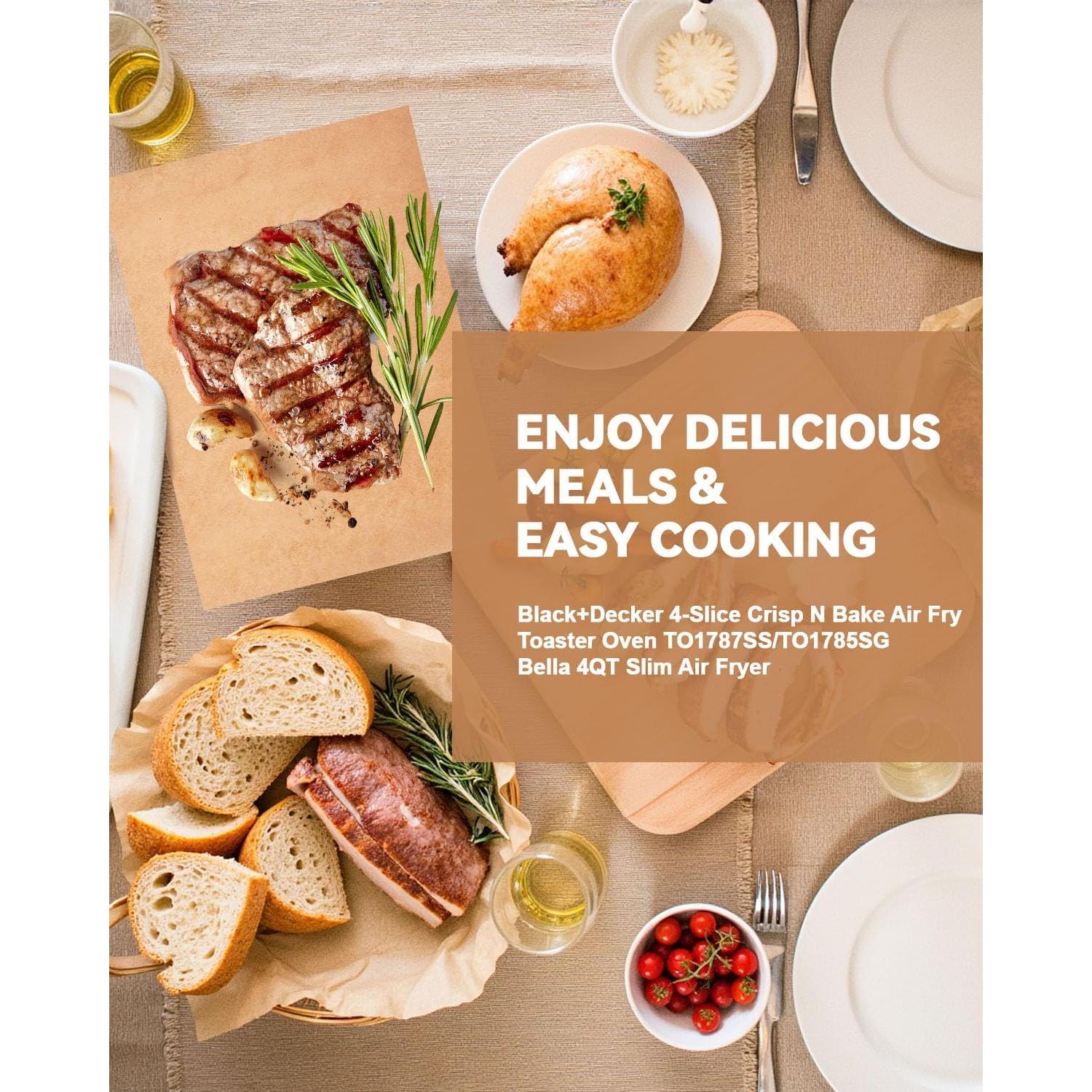 125 Forros de Papel Pergamino TCSNOE 8.5x13.2cm para Horno