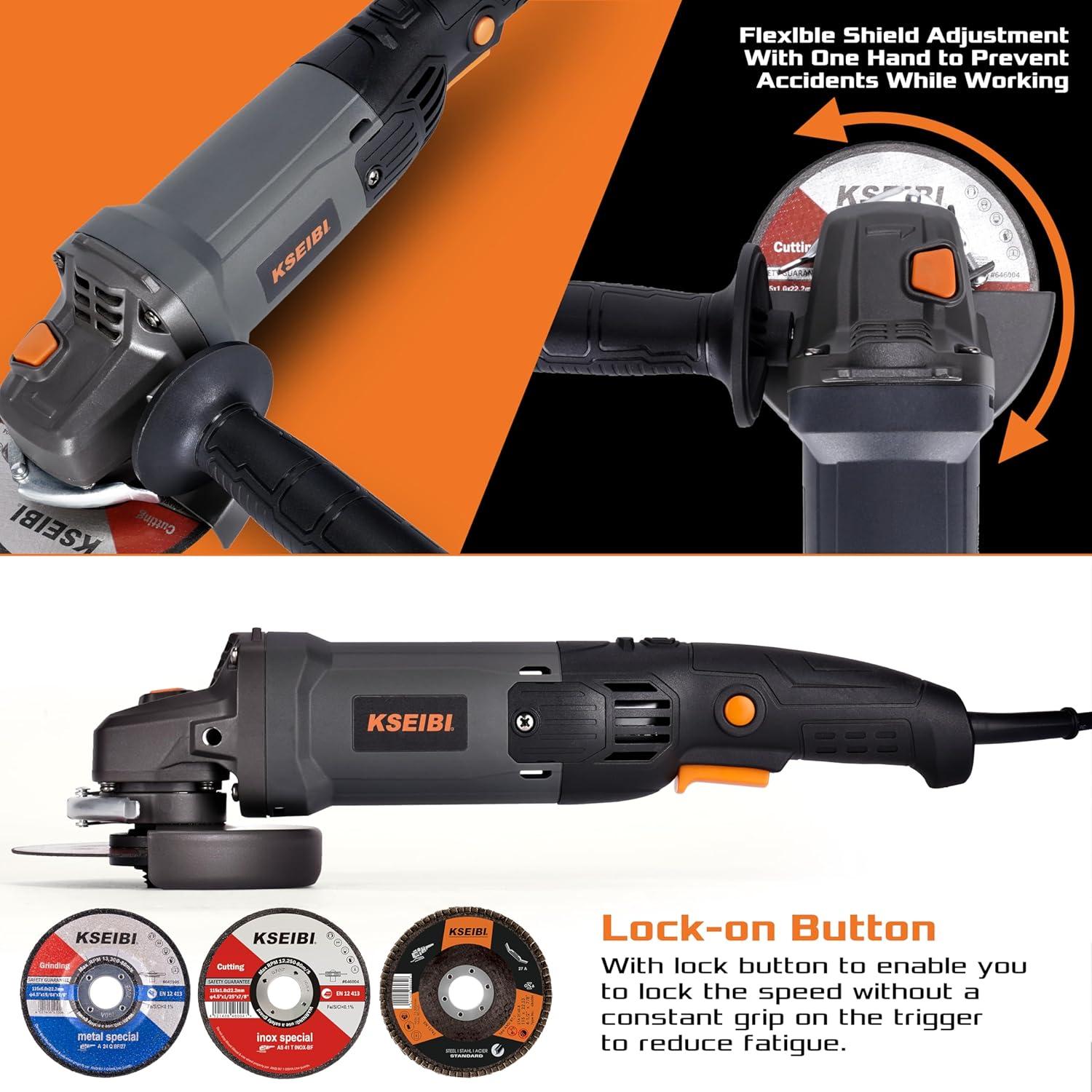 Amoladora Angular KSEIBI 711943K 115mm 950W 11000RPM