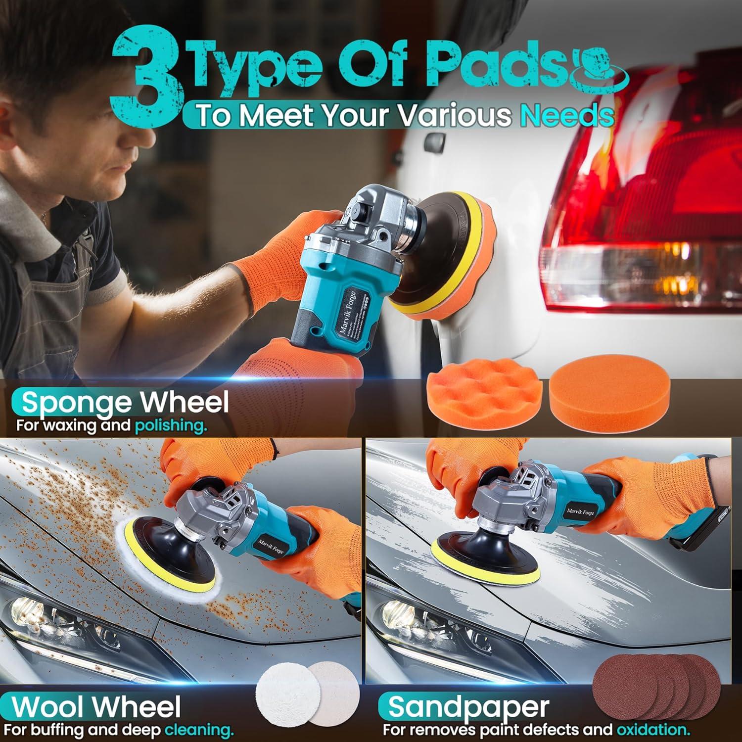 Amoladora Angular Inalámbrica Marvik Forge 18V 4-1/2" 7200 RPM