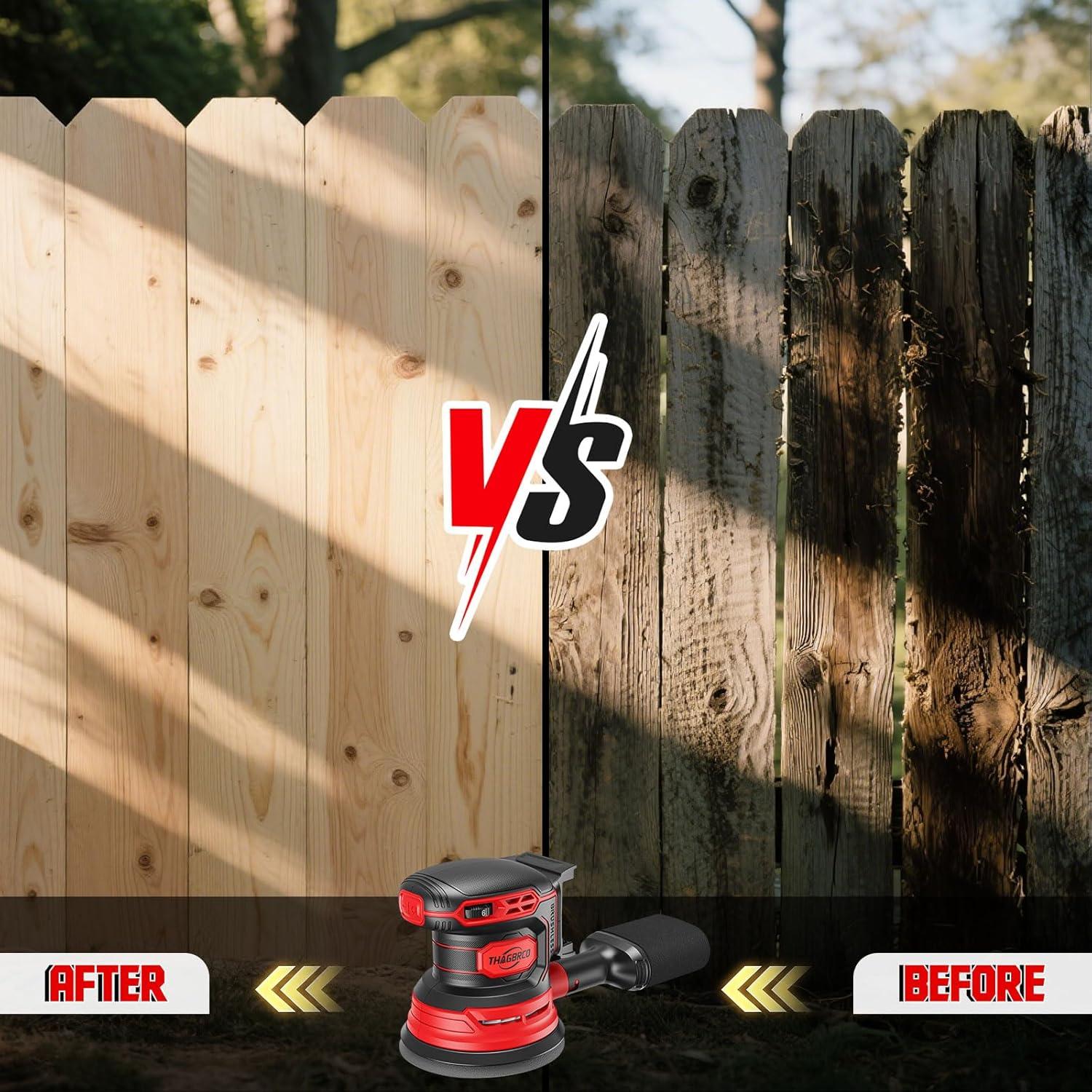 Lijadora Orbital Inalámbrica ThagBrco 18V 12000 RPM 6 Velocidades