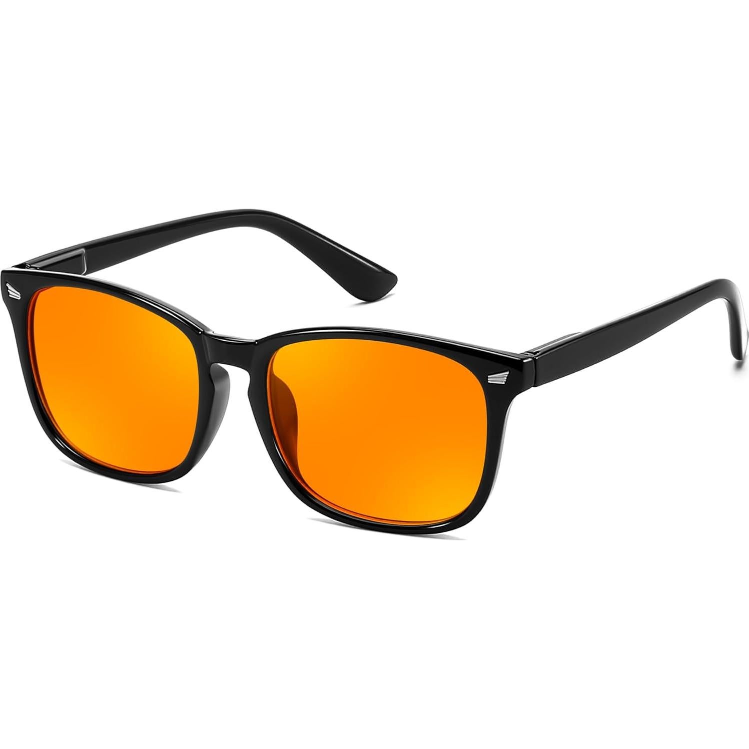 Gafas Bloqueadoras de Luz Azul FEISEDY Ámbar para Hombre y Mujer