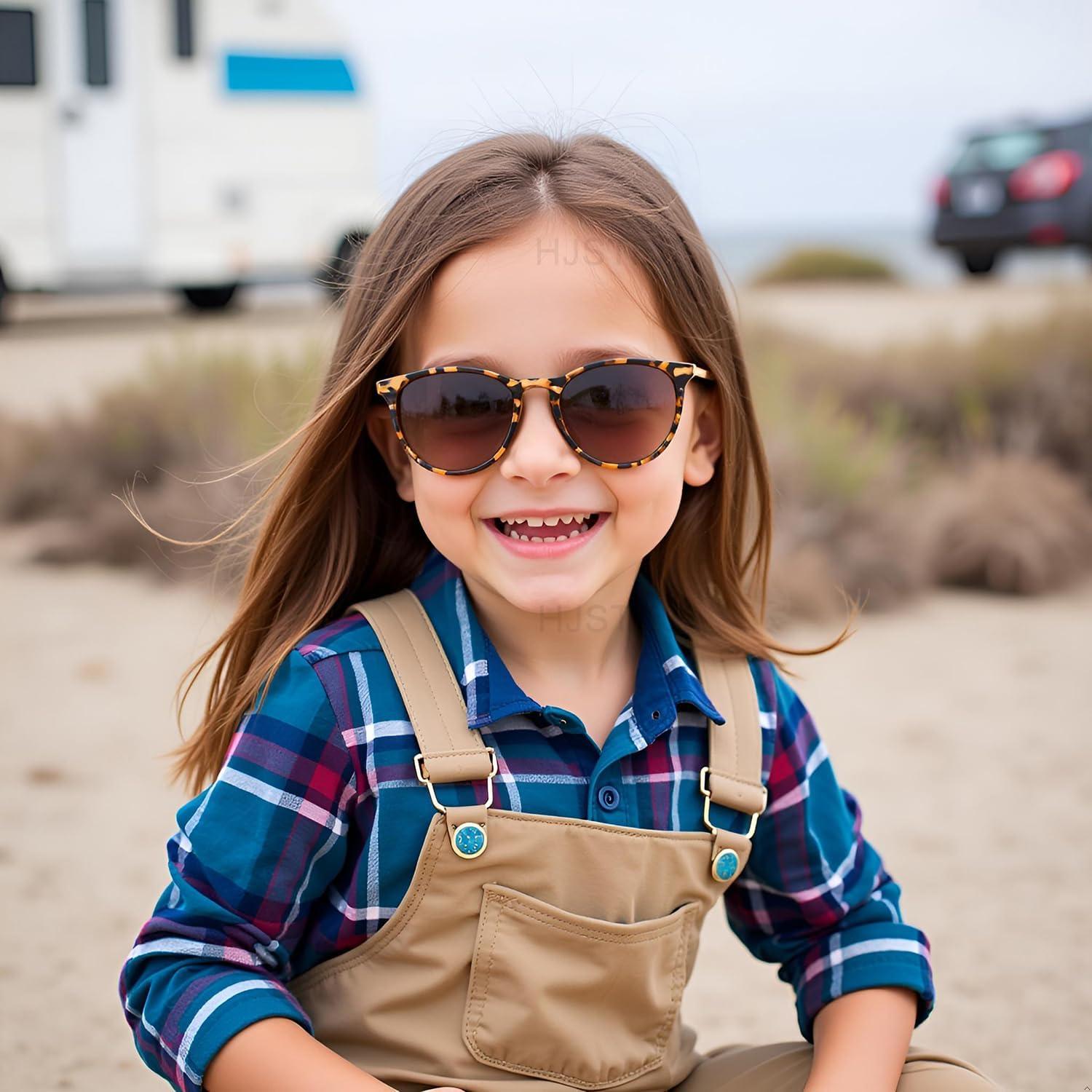 Gafas de sol polarizadas HJSTES para niños 50mm UV 100% protección