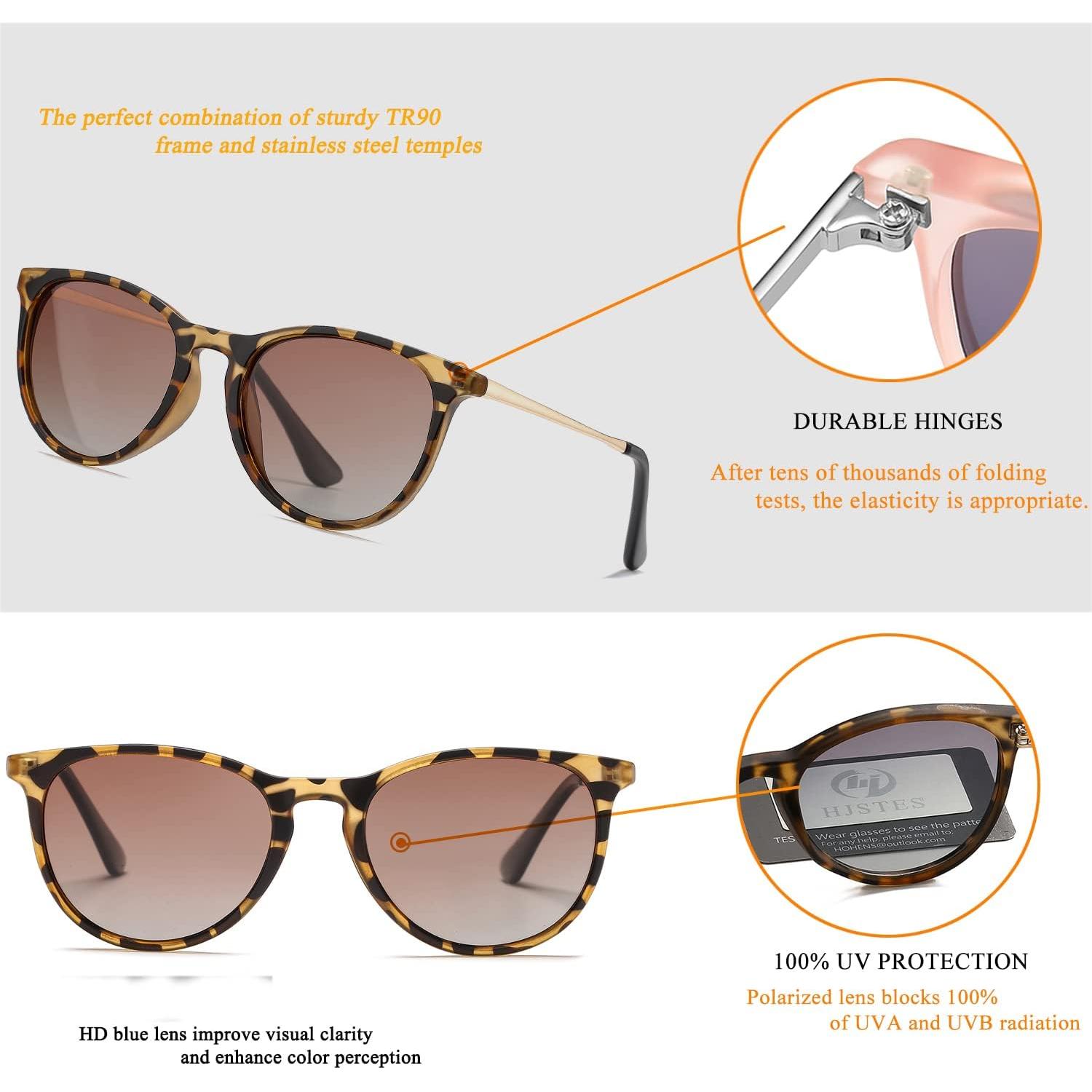 Gafas de sol polarizadas HJSTES para niños 50mm UV 100% protección