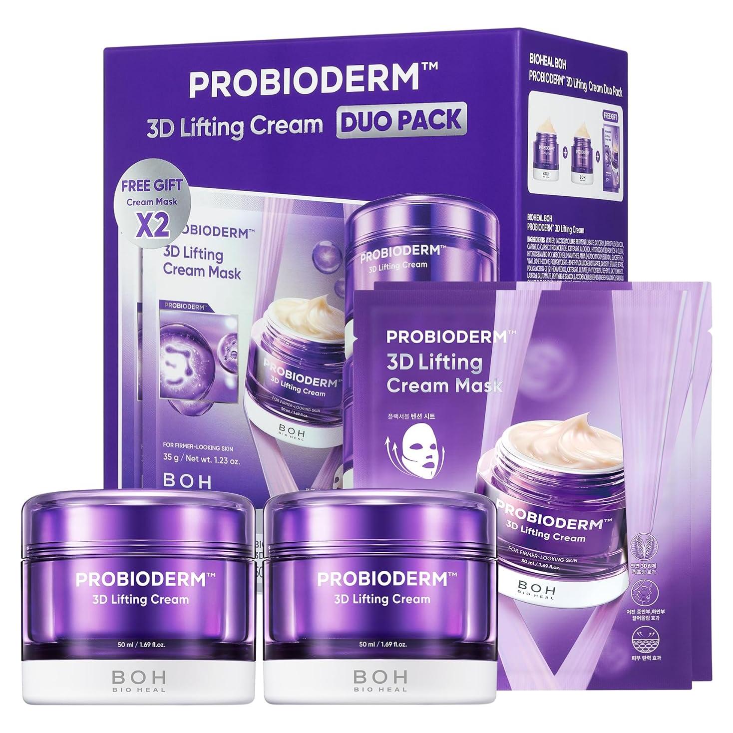 Crema Lifting 3D Bioheal Boh Probioderm Doble Set + Mascarillas