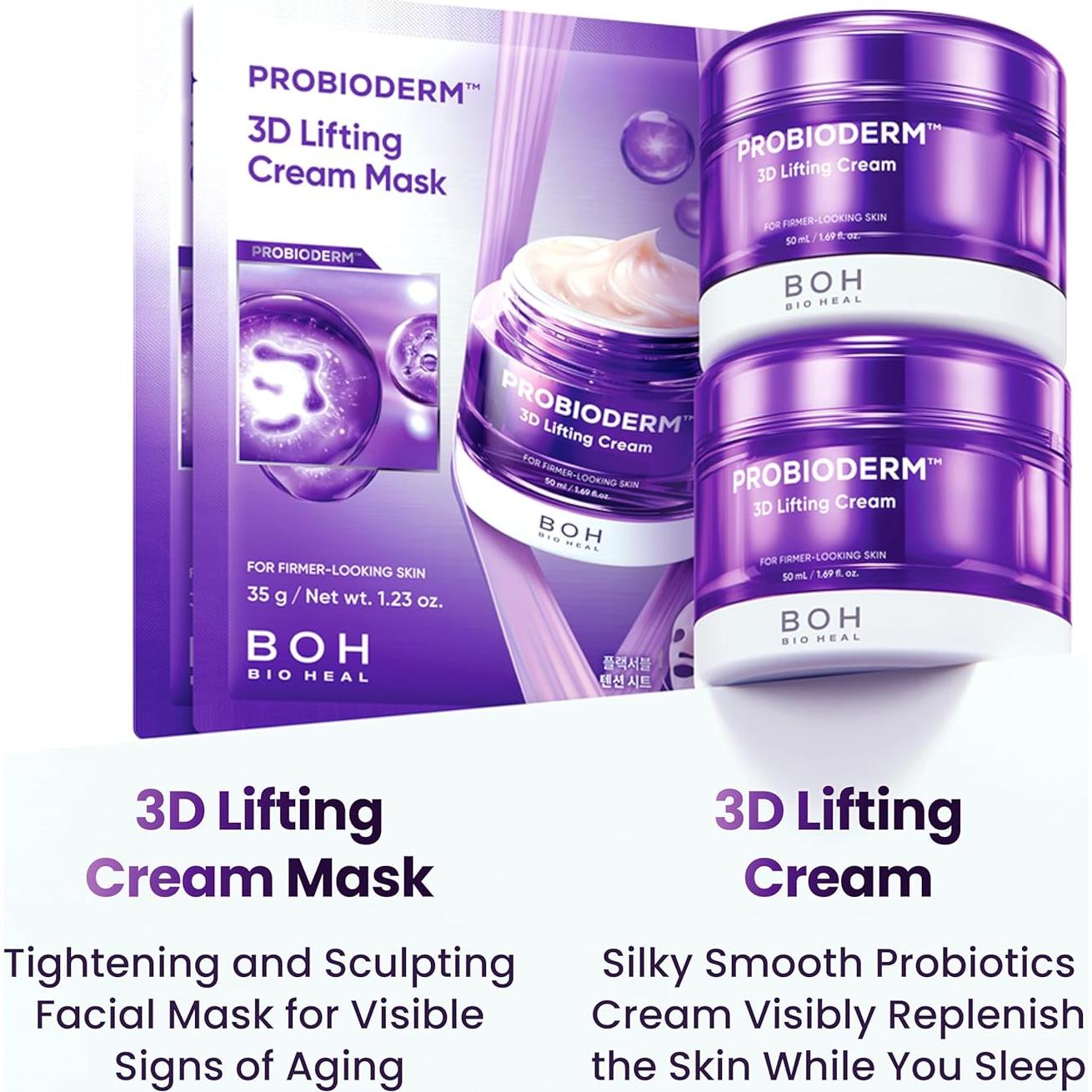 Crema Lifting 3D Bioheal Boh Probioderm Doble Set + Mascarillas