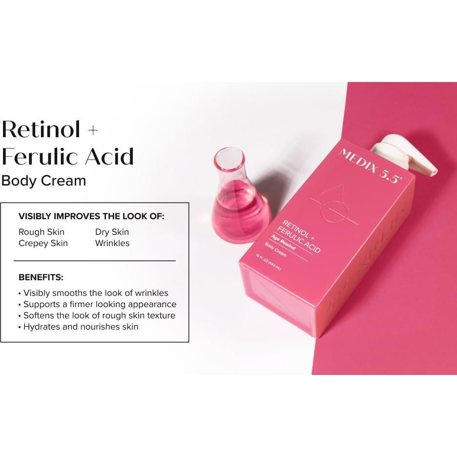 Medix 5.5 Crema Corporal de Retinol Hidratante 2 Piezas