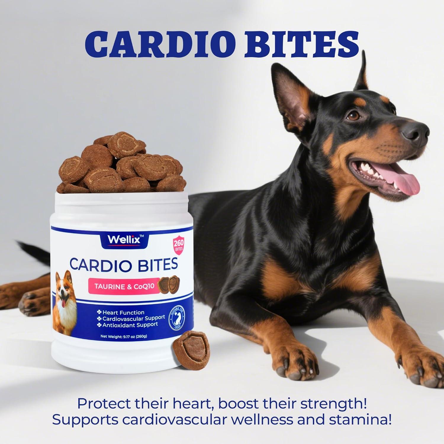 Wellix Cardio Bites 260 Bites - Suplemento Corazón Perros