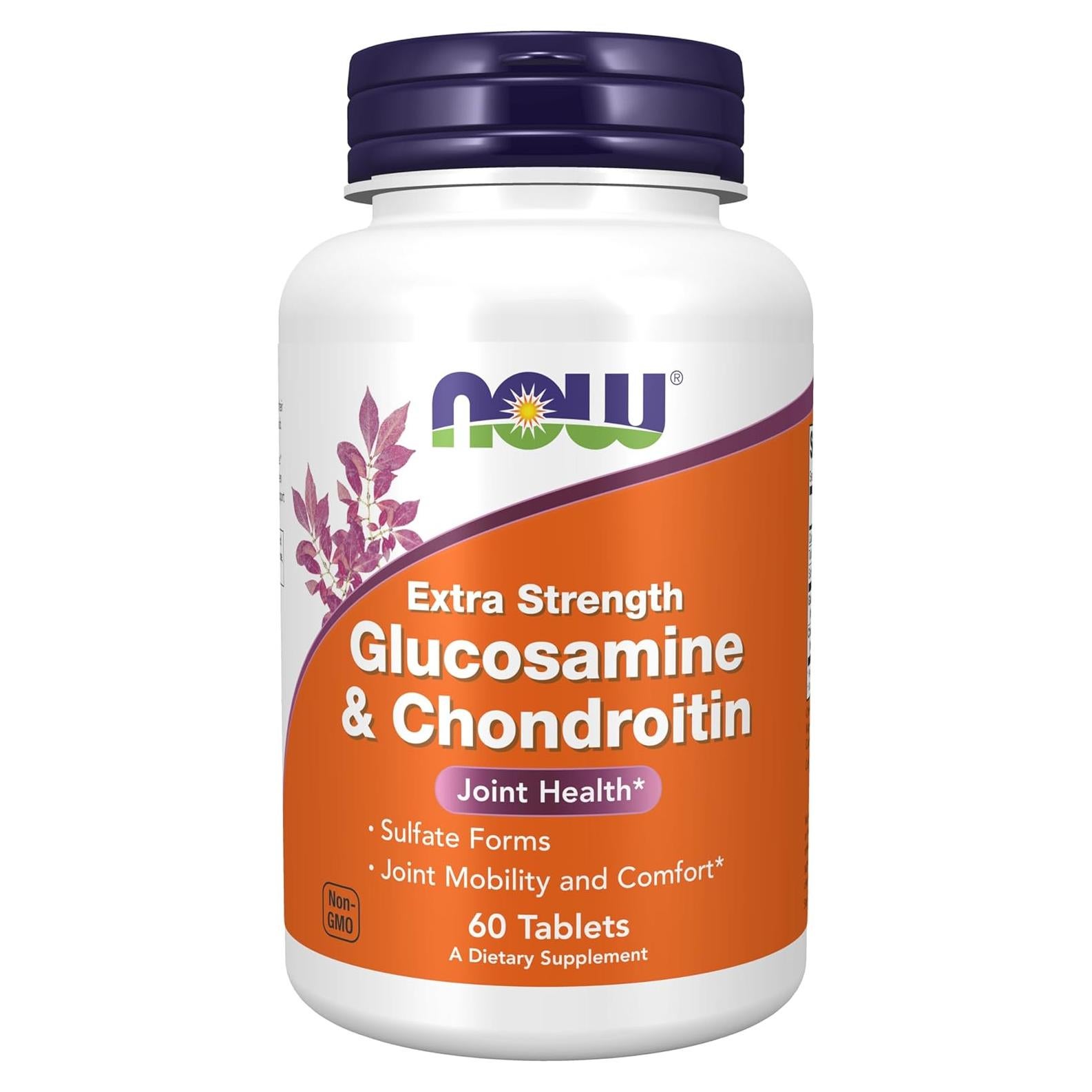 NOW Foods Glucosamina y Condroitina Extra Fuerte 60 Tabletas