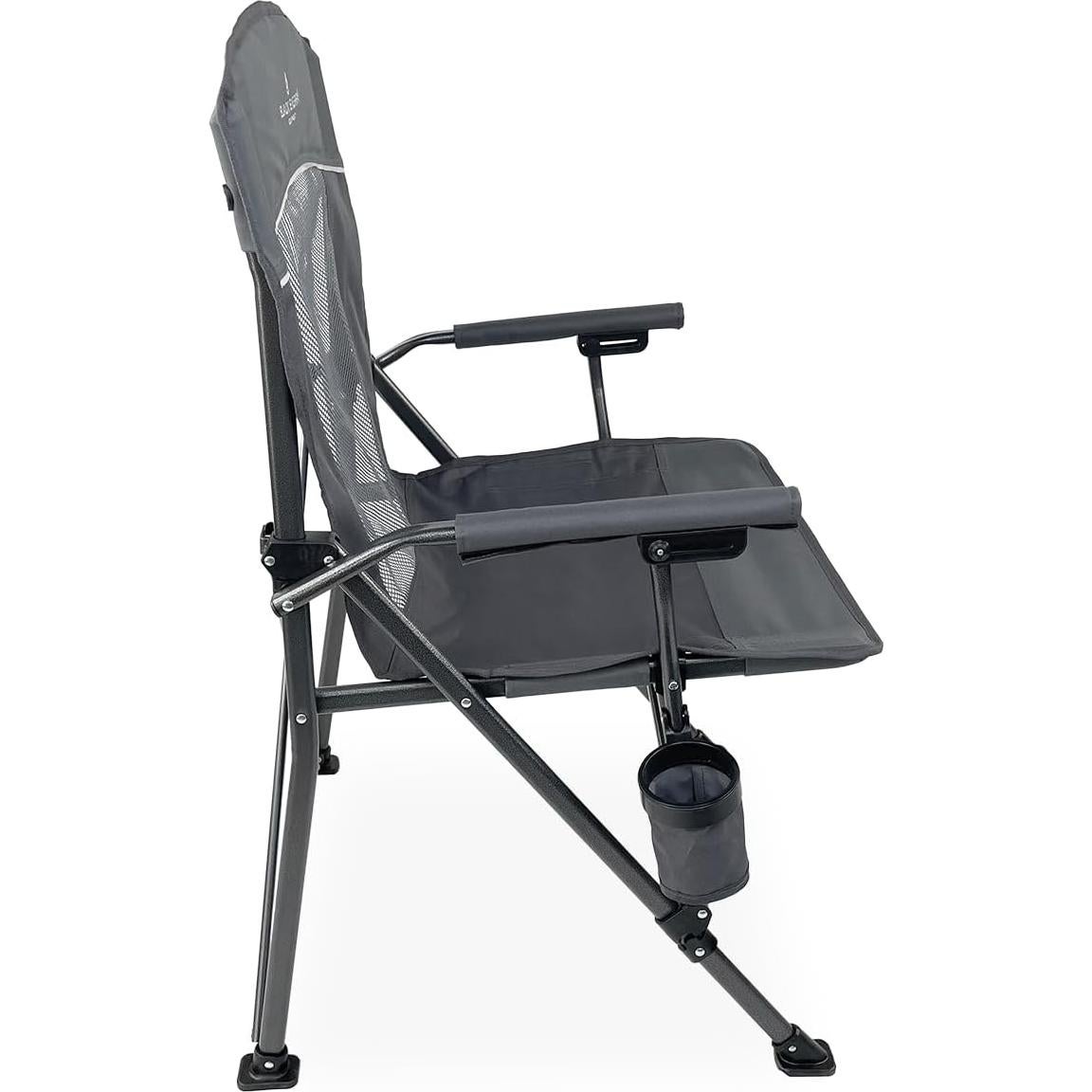Silla de Camping Black Sierra Hardarm Ventback Gris