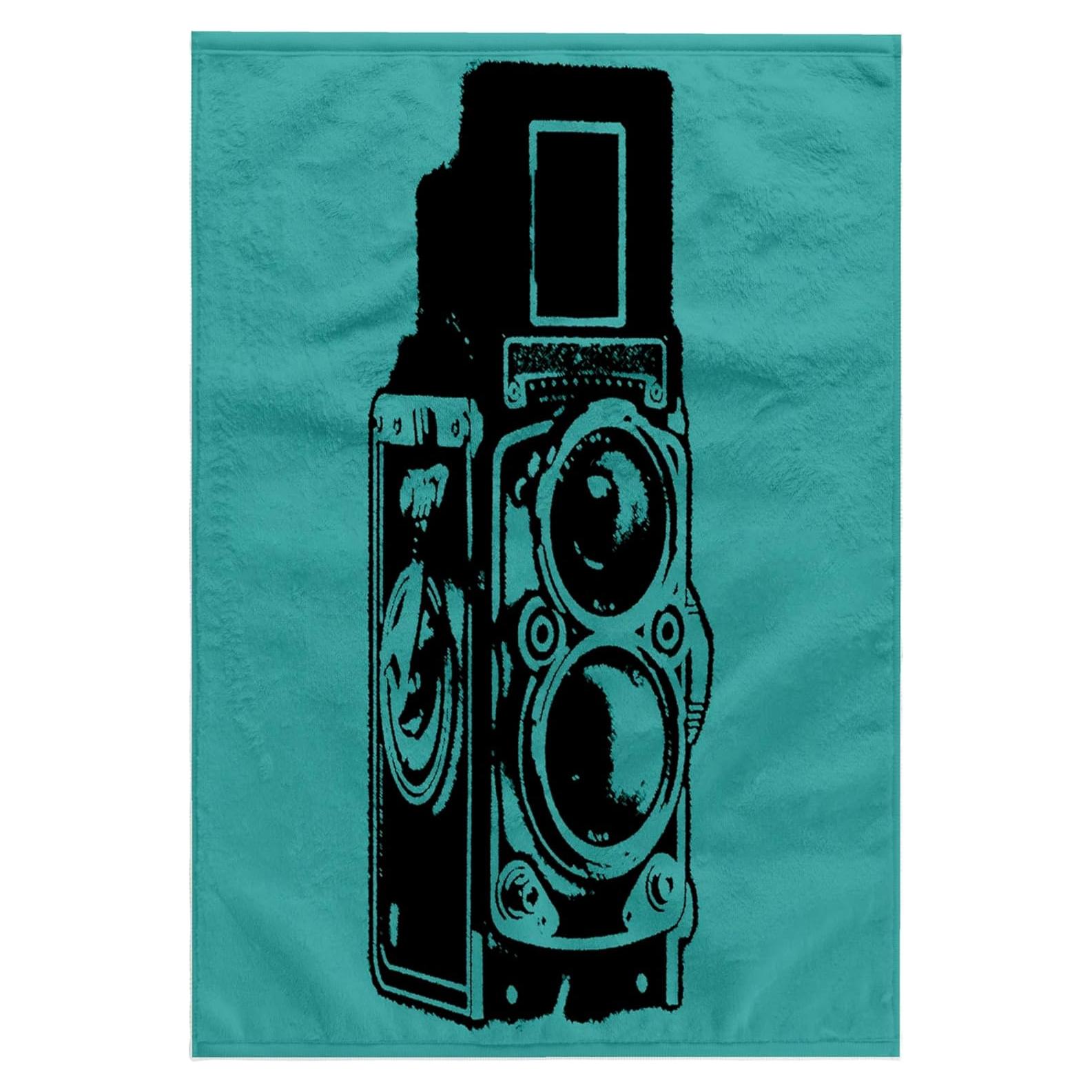 Toalla de Mano 3dRose 38x56 cm Cámara Vintage Multicolor