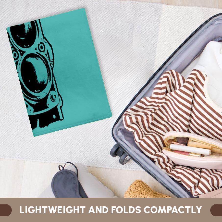 Toalla de Mano 3dRose 38x56 cm Cámara Vintage Multicolor