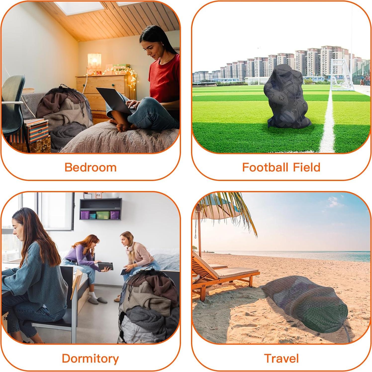 Bolsas de Lavandería de Malla Meeall 58x89 cm - Paquete de 2