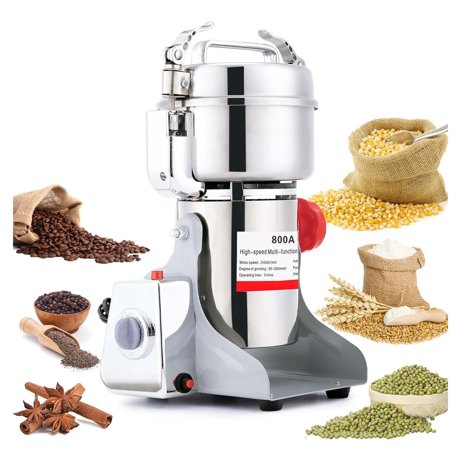 Molino de Grano Eléctrico BI-DTOOL 800g Acero Inoxidable 1800W