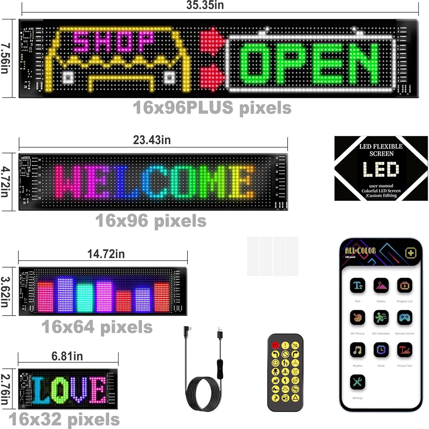 Señal LED Programable DIBMS Ojos Diabólicos 7x17cm RGB