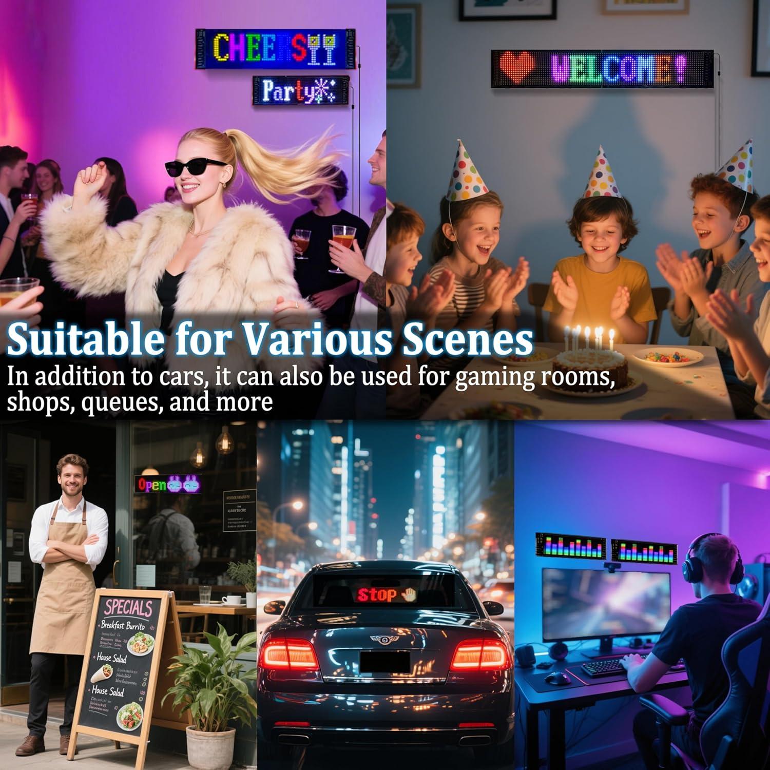 Señal LED Programable DIBMS Ojos Diabólicos 7x17cm RGB