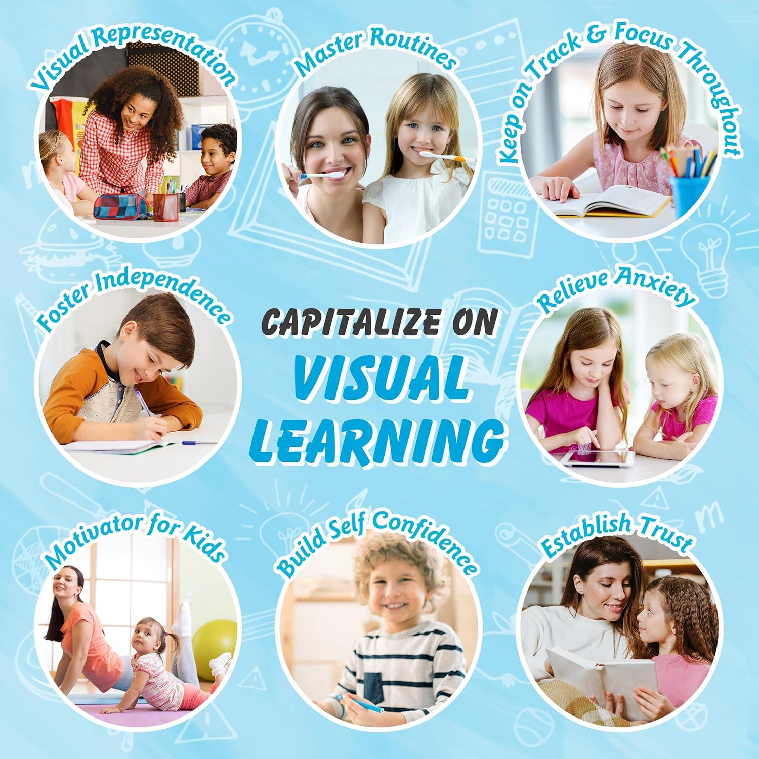 Horario Visual para Niños TWENTY5 SEVEN con Pizarra 22.86 cm