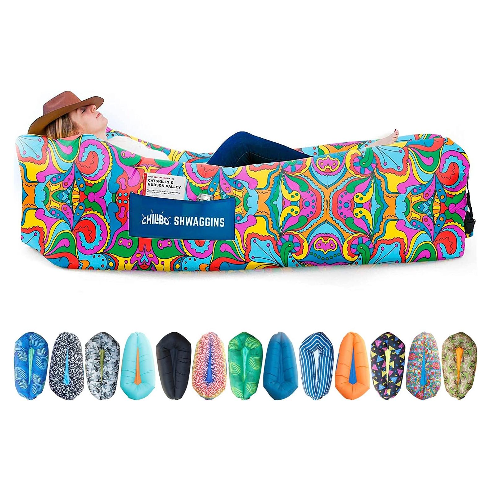 Sofá Inflable Chillbo Shwaggins - Psicodélico 1,04 kg