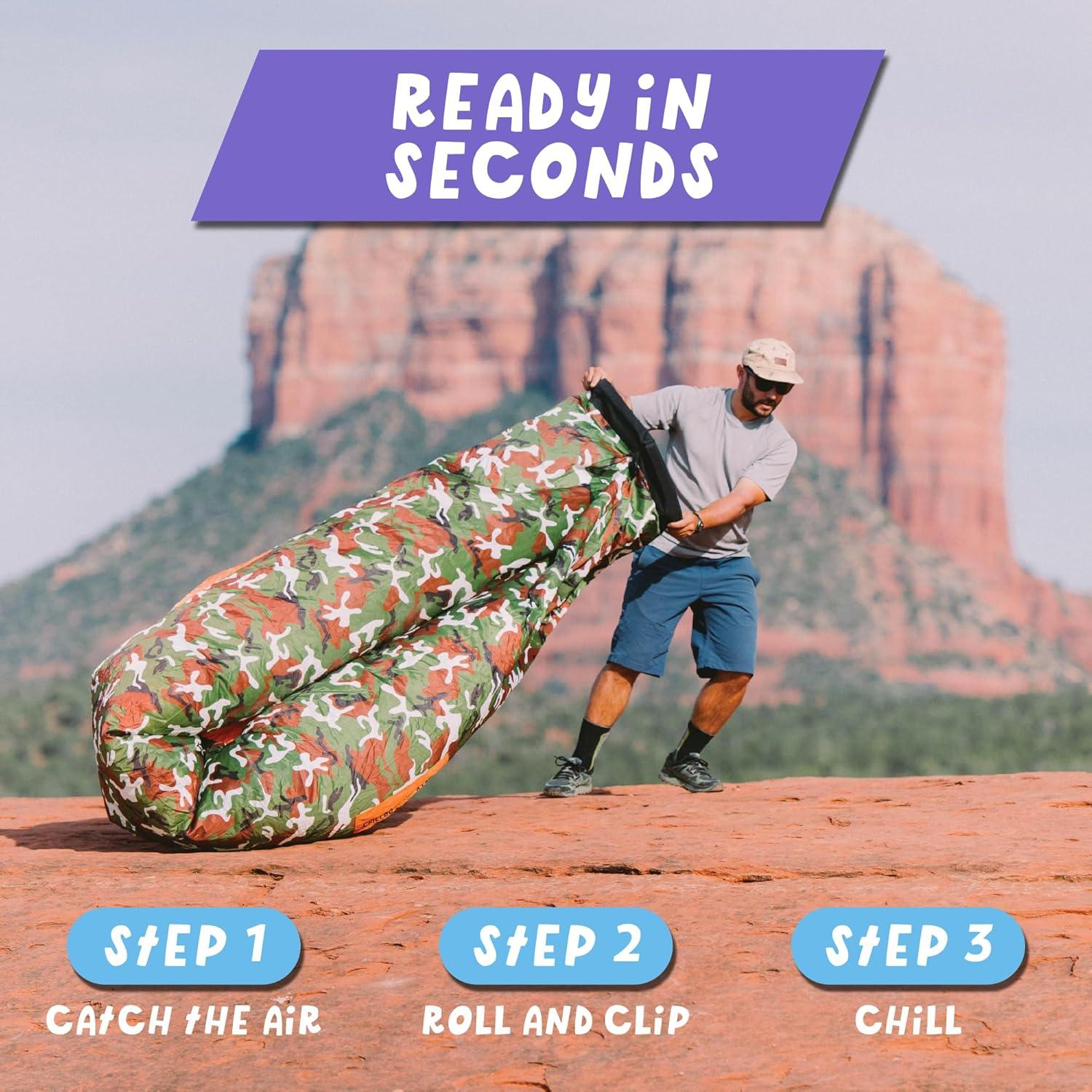 Sofá Inflable Chillbo Shwaggins - Psicodélico 1,04 kg