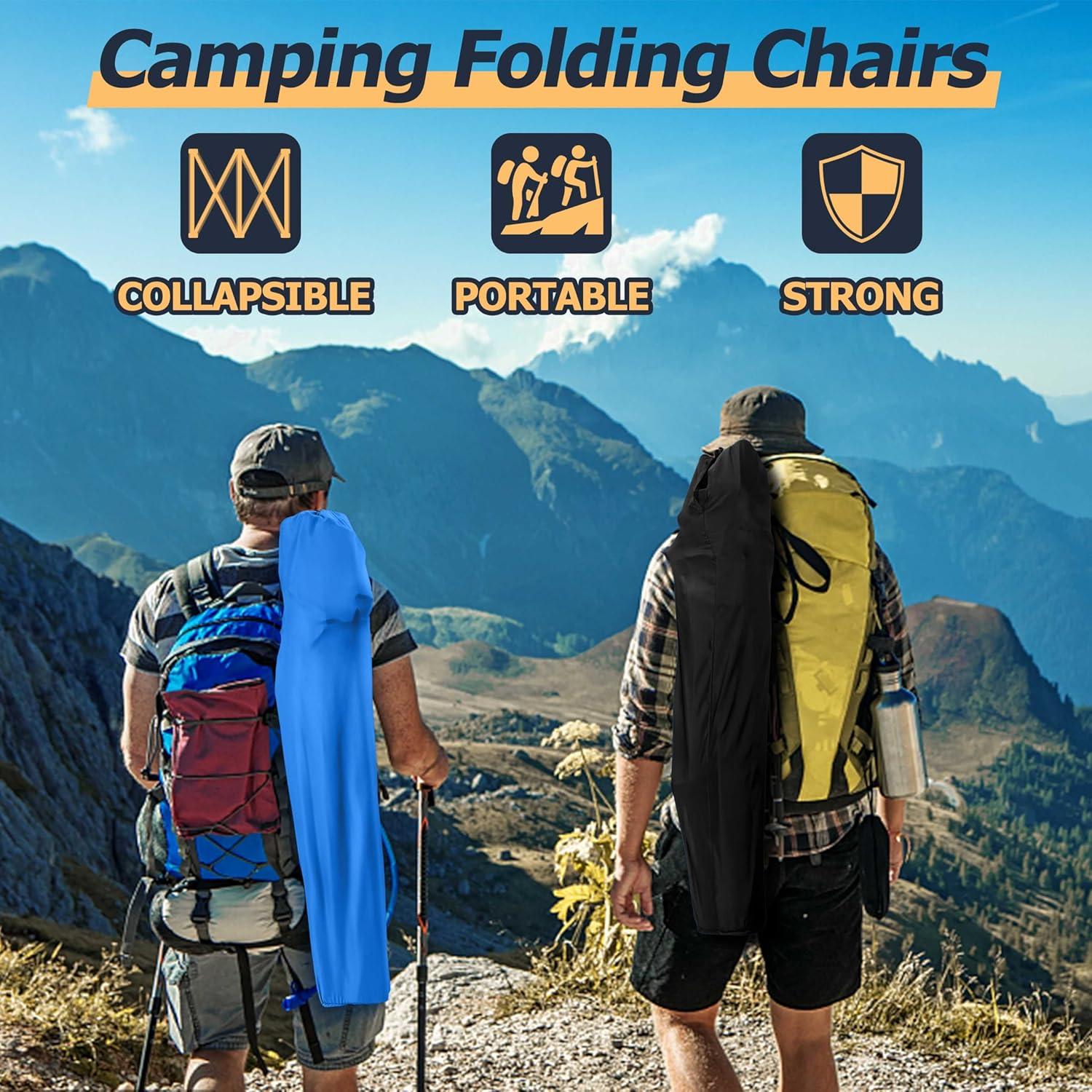 Silla de Camping Joyfair Plegable 113 kg 2 Portavasos