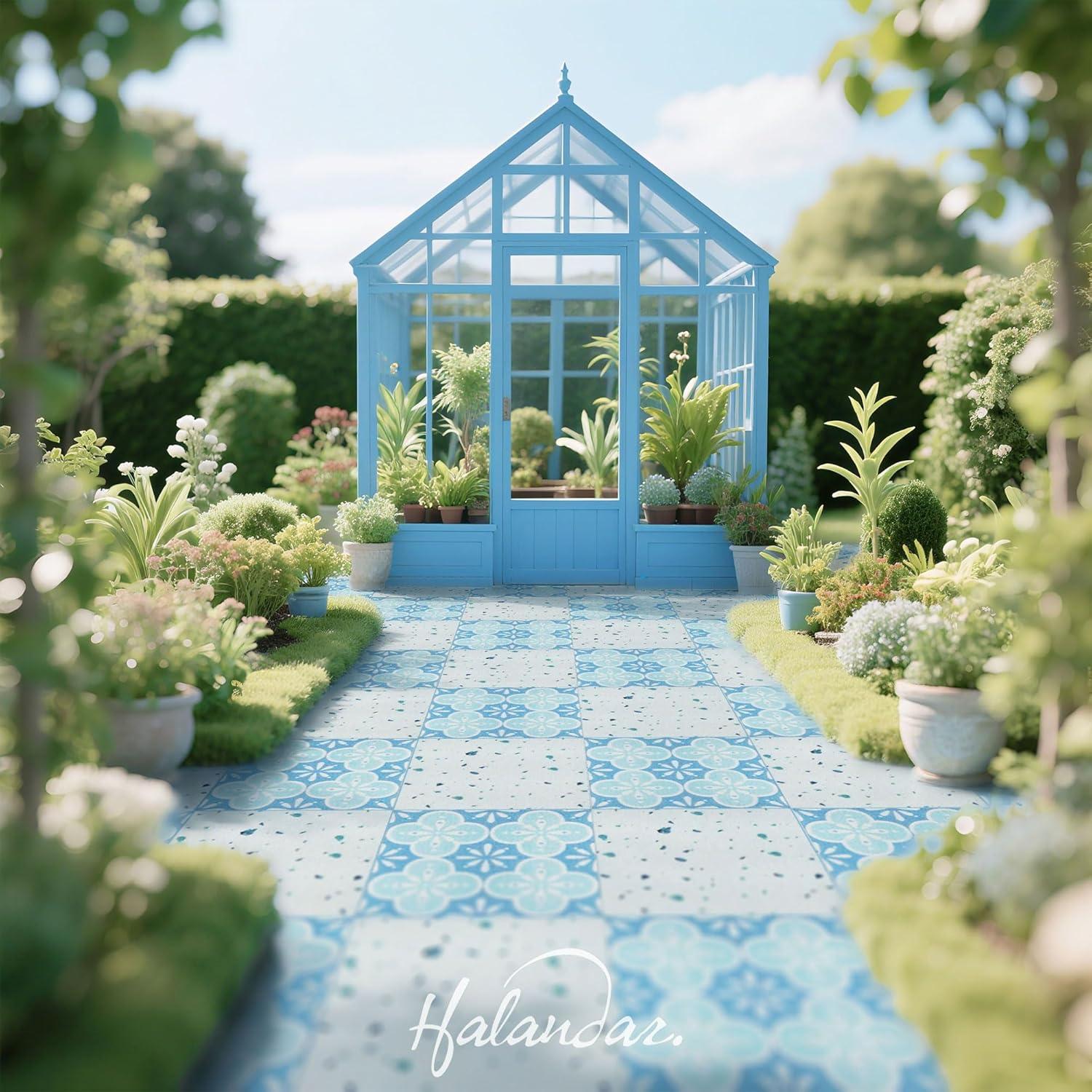 Azulejos de Suelo para Casa de Muñecas Halandar 32pcs Doble Cara