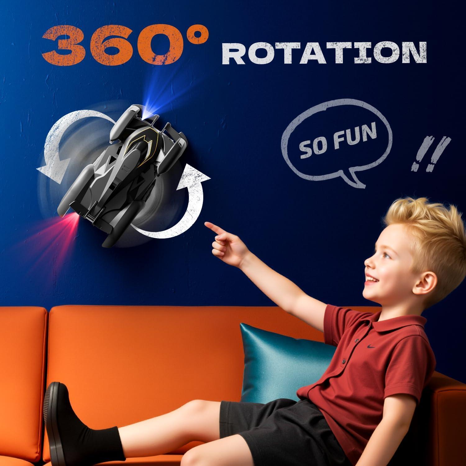 Coche de Control Remoto AjiAoo Escalador Paredes Negro