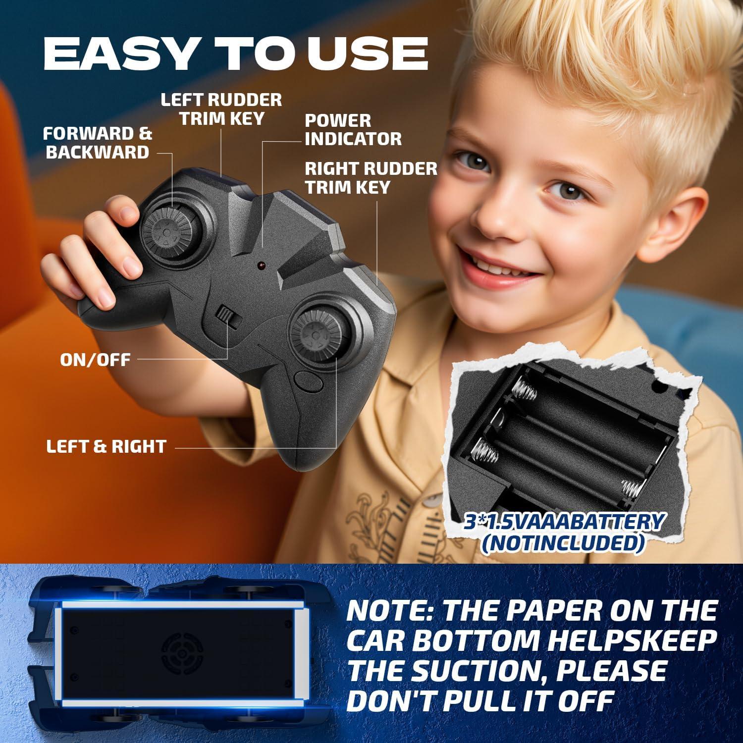 Coche de Control Remoto AjiAoo Escalador Paredes Negro