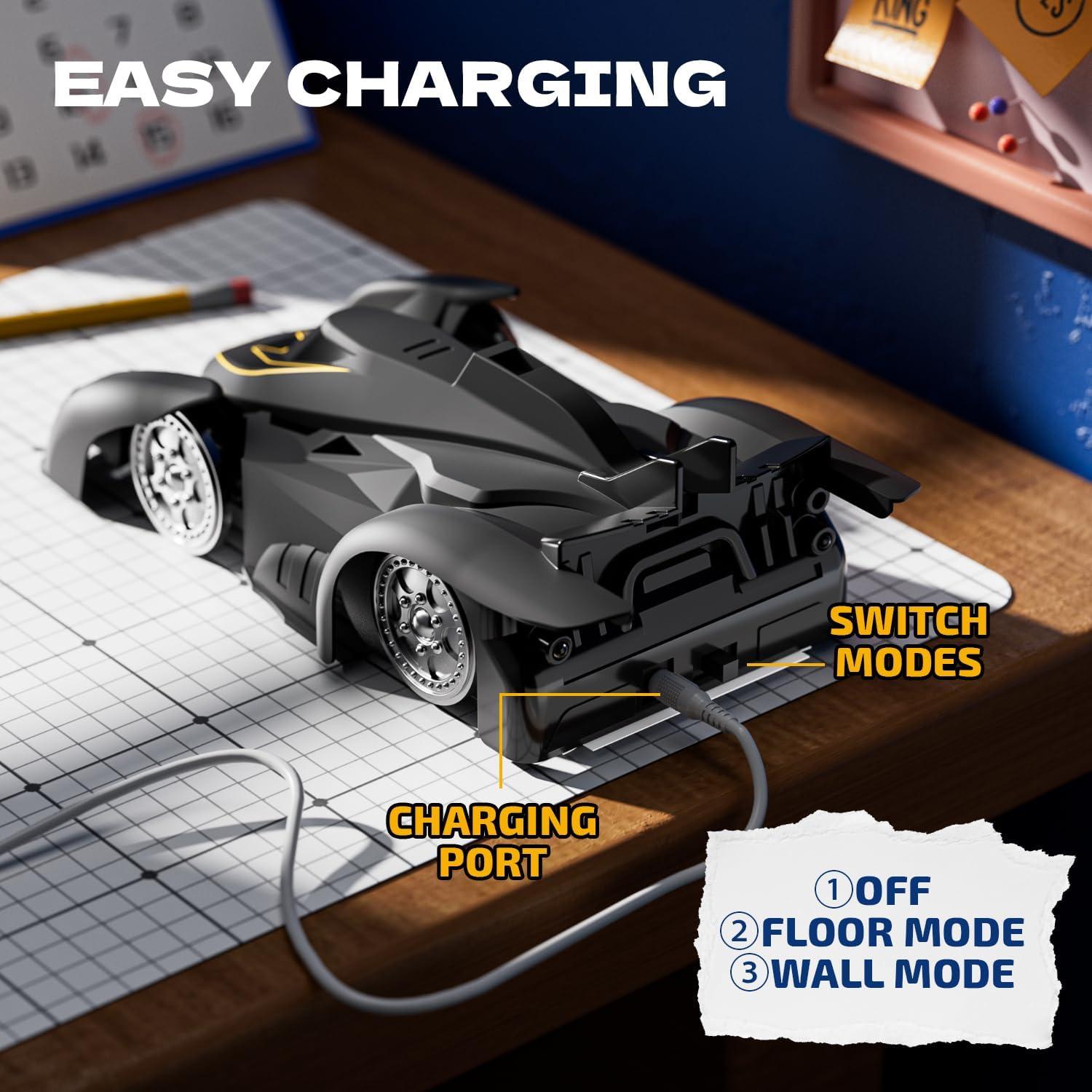 Coche de Control Remoto AjiAoo Escalador Paredes Negro