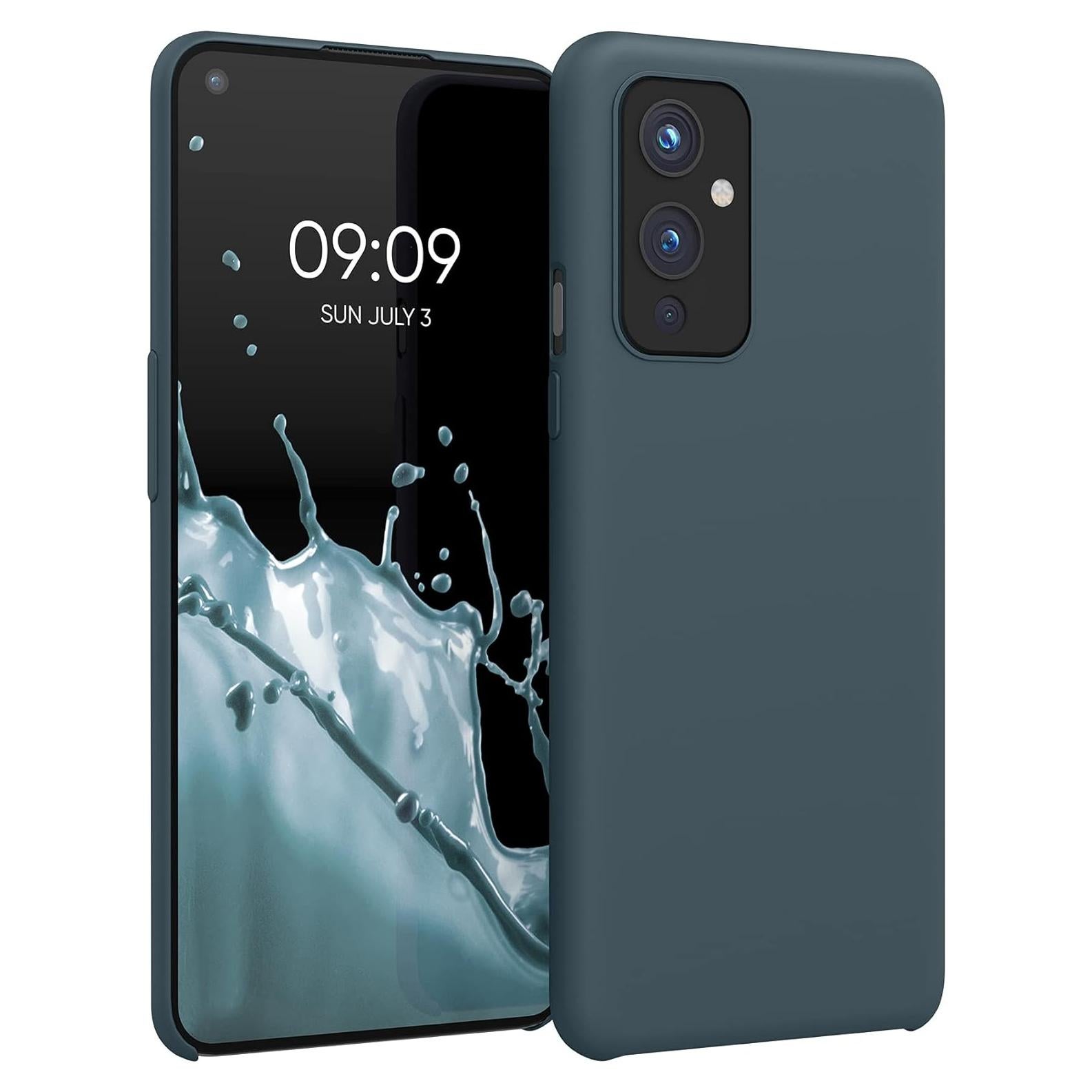 Funda de Silicona TPU kwmobile para OnePlus 9 - Pizarra Oscura
