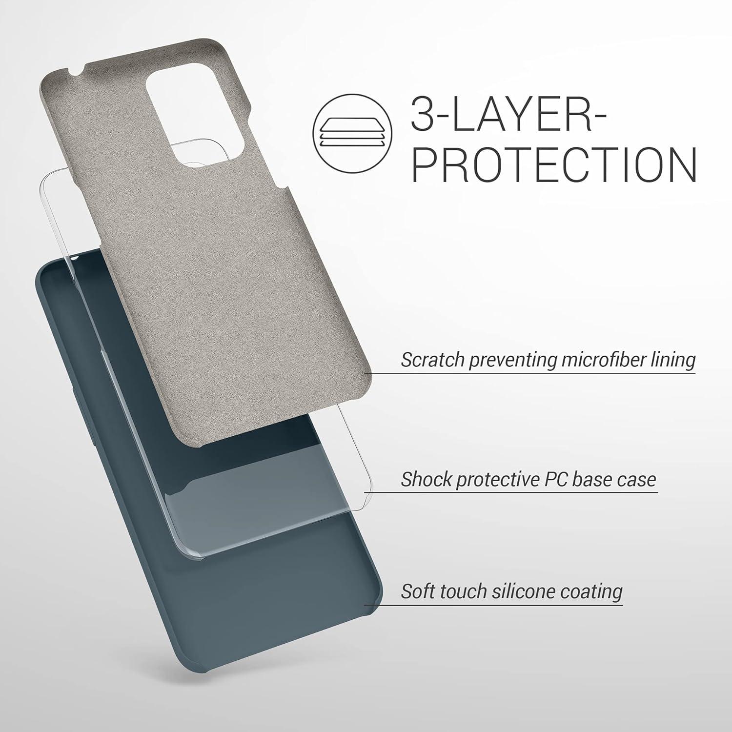 Funda de Silicona TPU kwmobile para OnePlus 9 - Pizarra Oscura