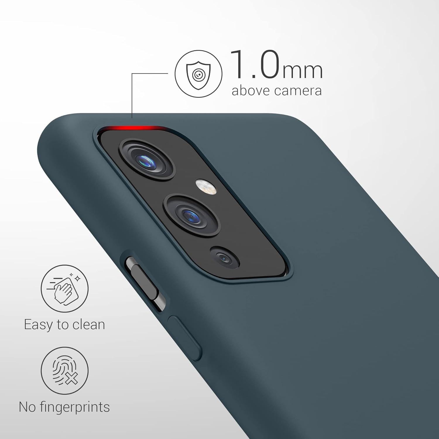 Funda de Silicona TPU kwmobile para OnePlus 9 - Pizarra Oscura