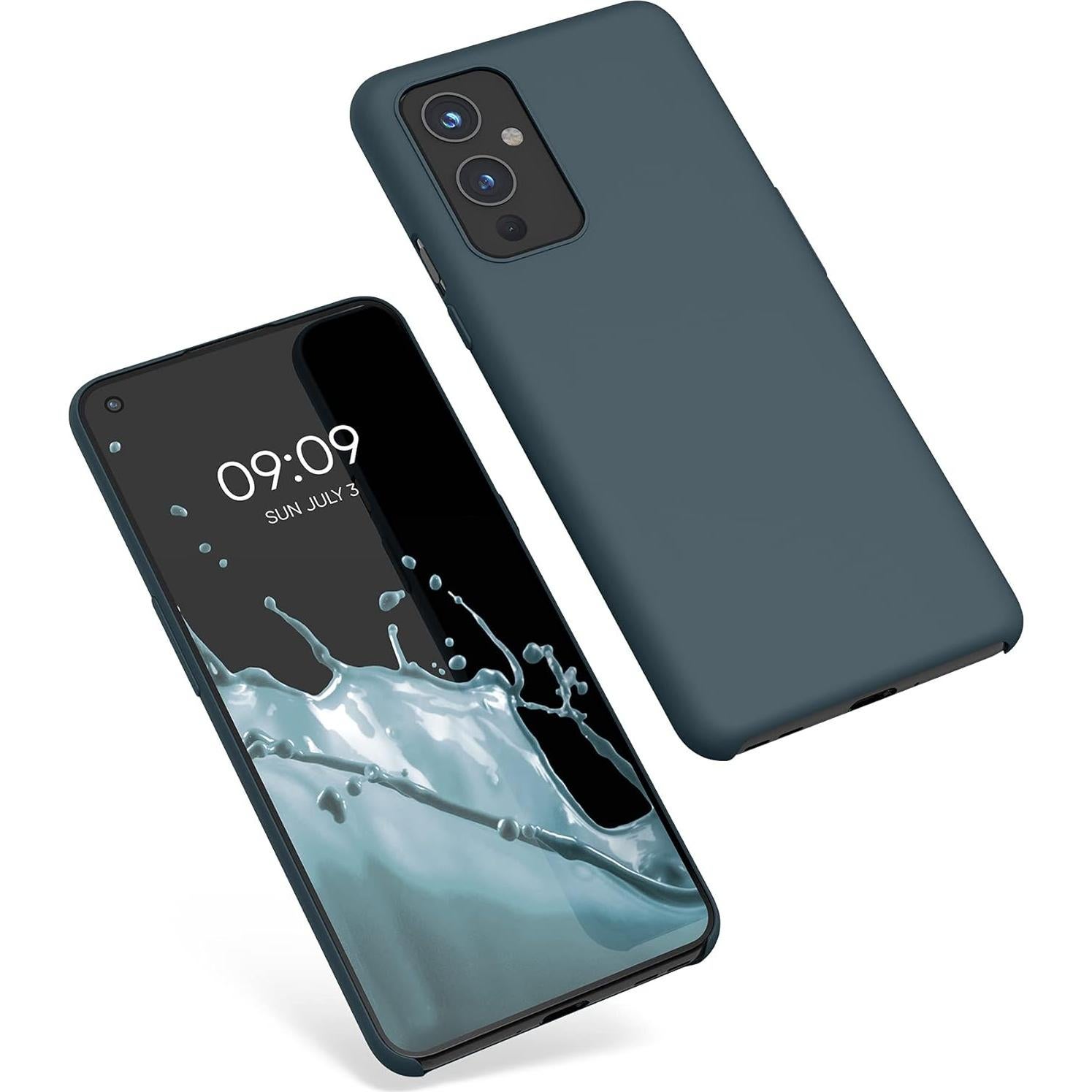 Funda de Silicona TPU kwmobile para OnePlus 9 - Pizarra Oscura