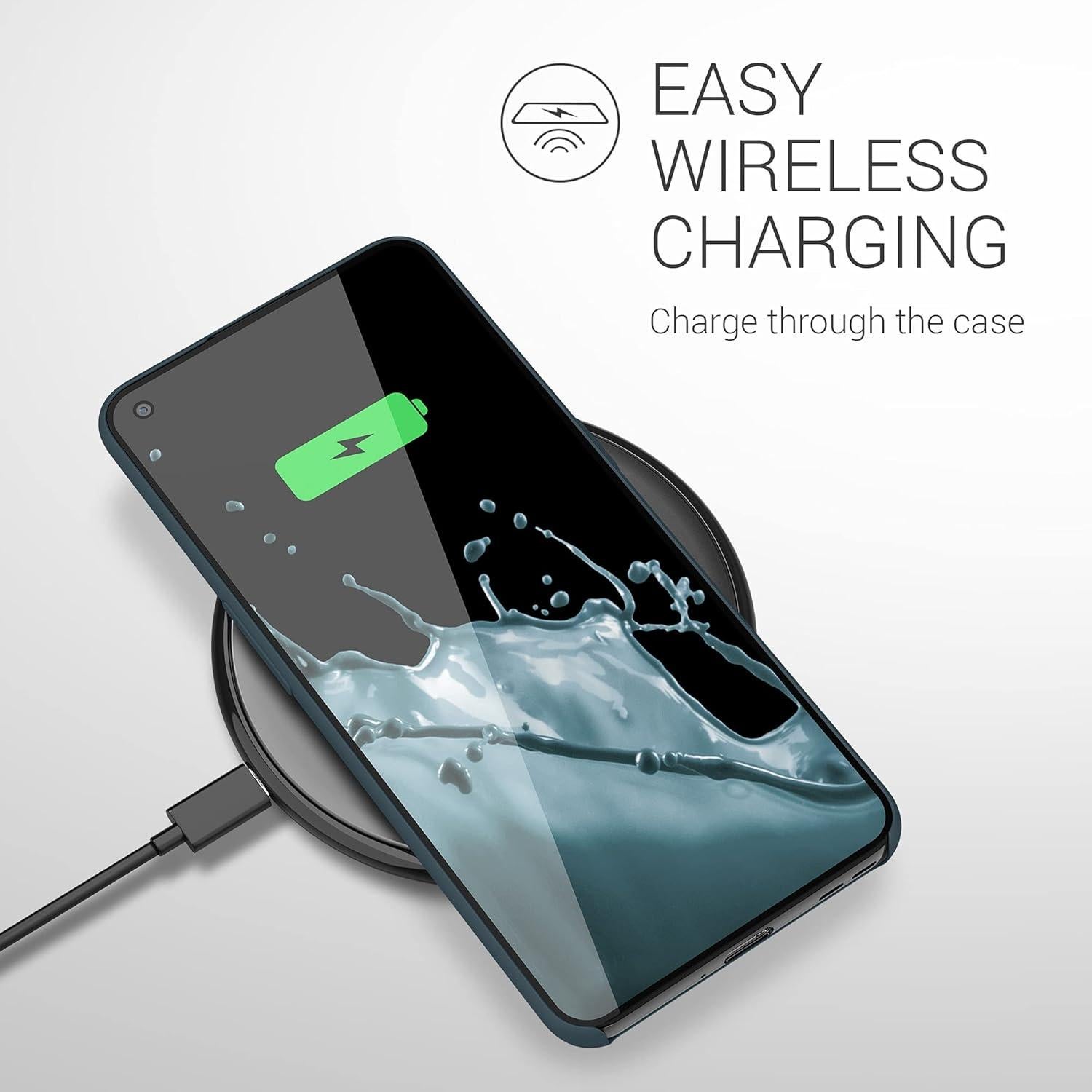 Funda de Silicona TPU kwmobile para OnePlus 9 - Pizarra Oscura