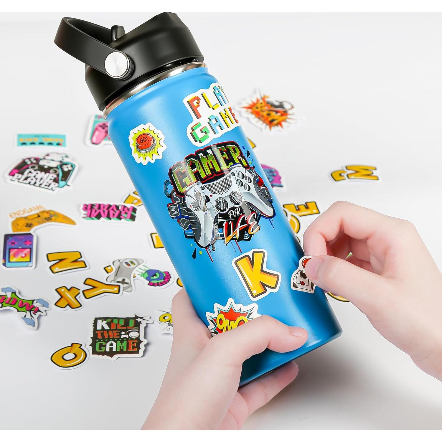 Botella de Agua Aislada 0.5L SEGXCFL Azul con Pajita