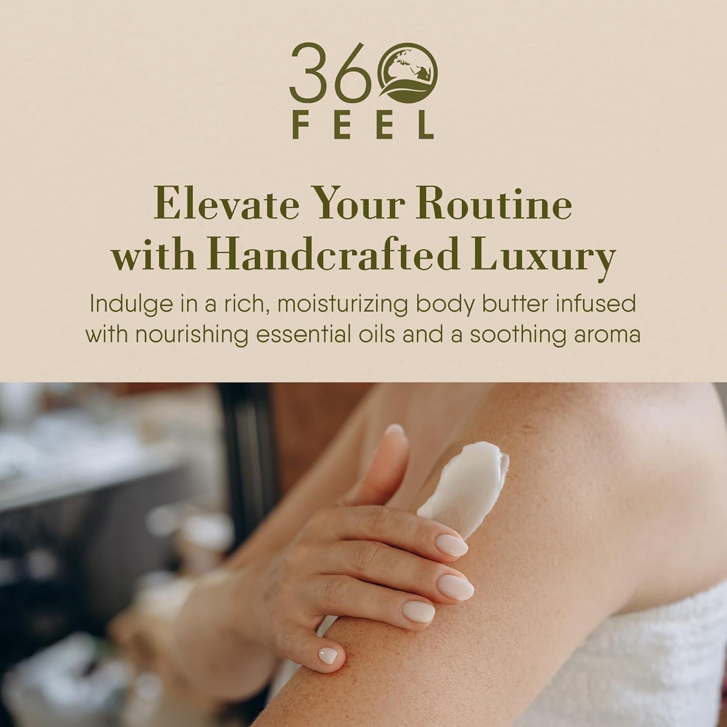 Manteca Corporal Sin Fragancia 360Feel - Hidratante Natural 226g