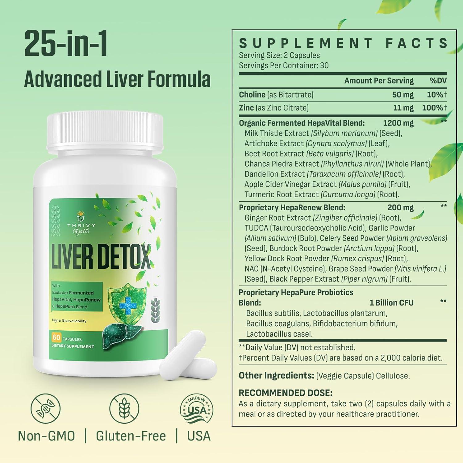 Suplemento Hepático Cardo Mariano 60 Cápsulas Veganas