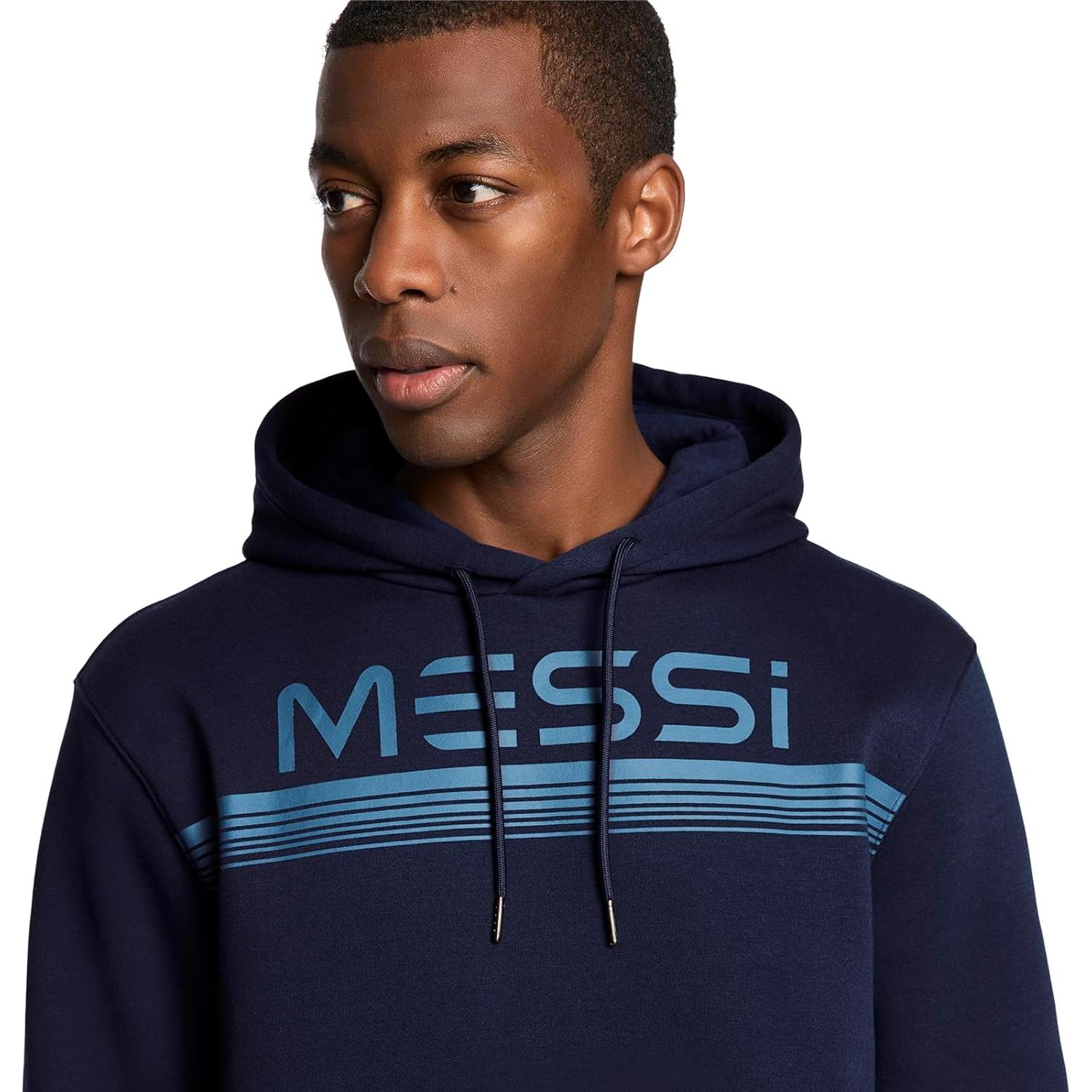 Sudadera con Capucha Messi para Hombre Azul - Ajuste Cómodo