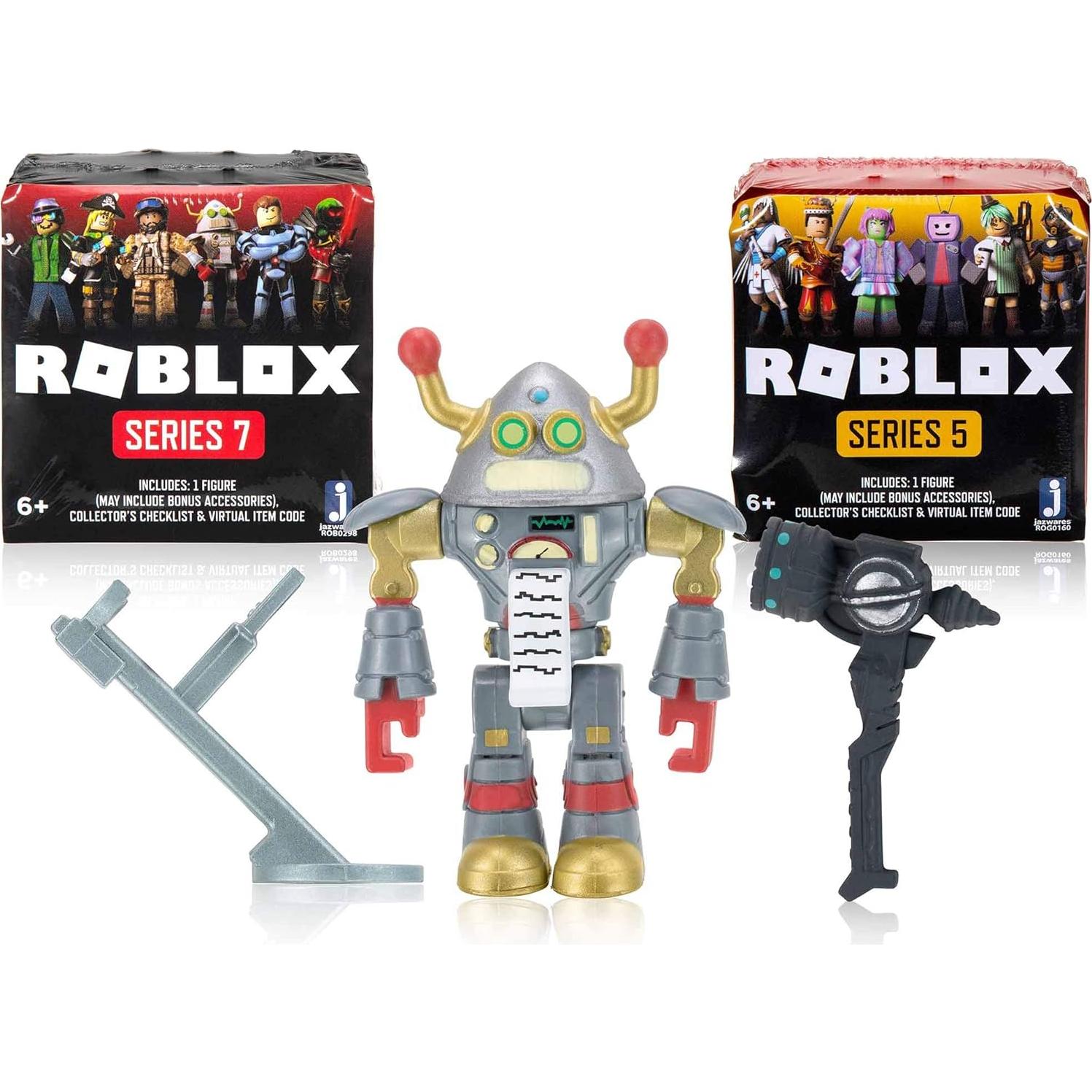 Figuras de Acción Roblox Jazwares Brainbot 3000 + 2 Misteriosas