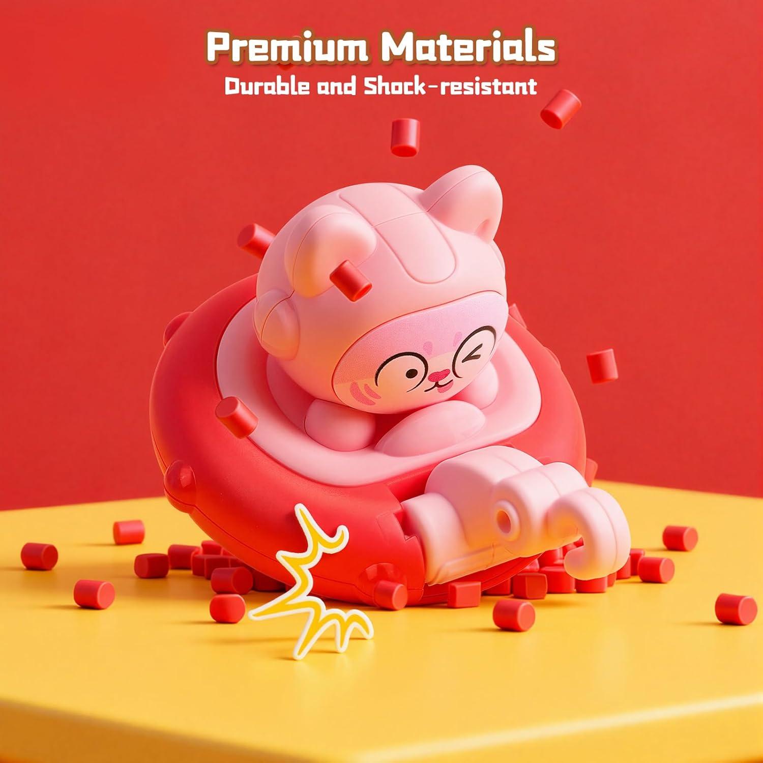 Set de Coches de Fricción YELUFT para Niños 18m+ - 4 Piezas