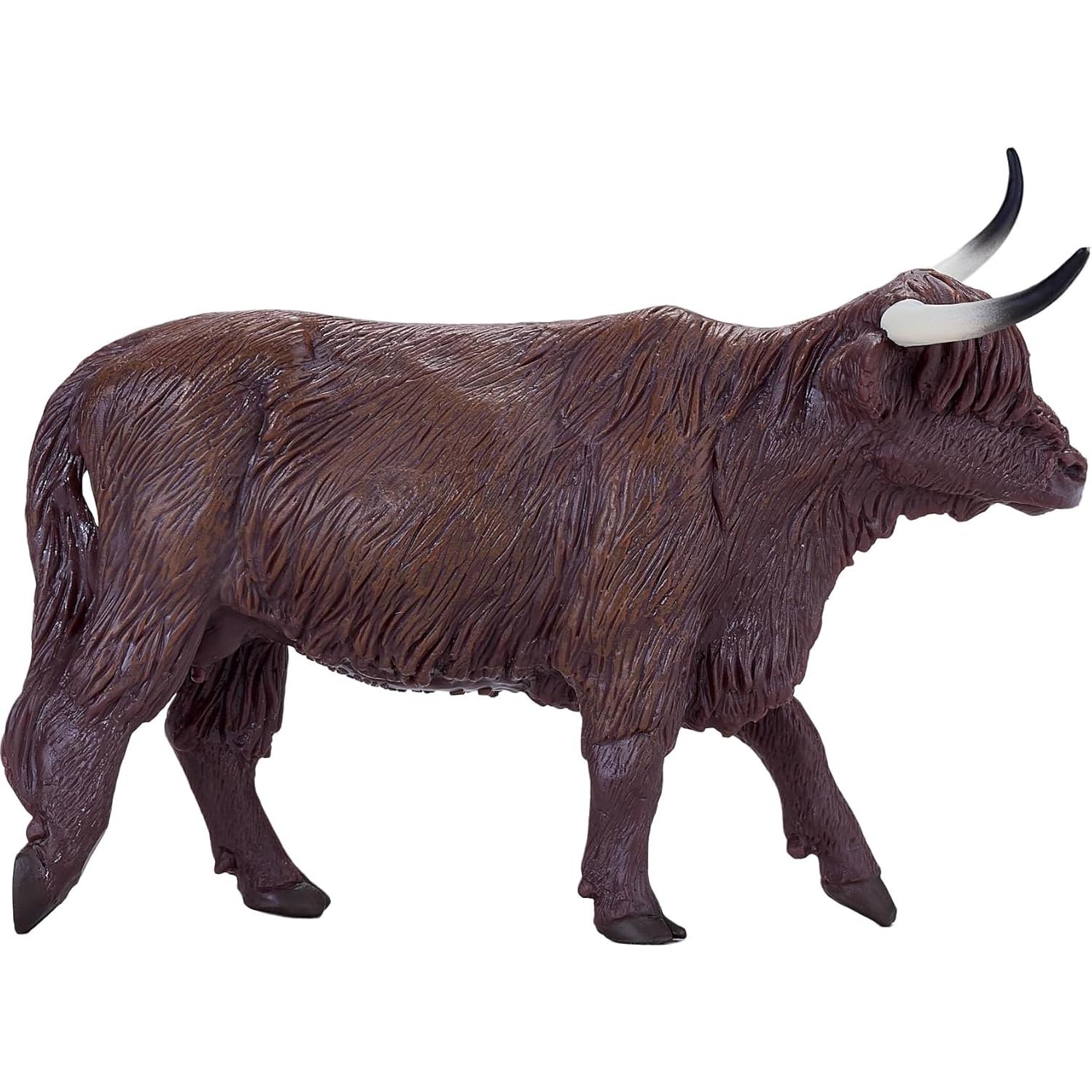 Figura de Vaca de las Tierras Altas MOJO Pintada a Mano