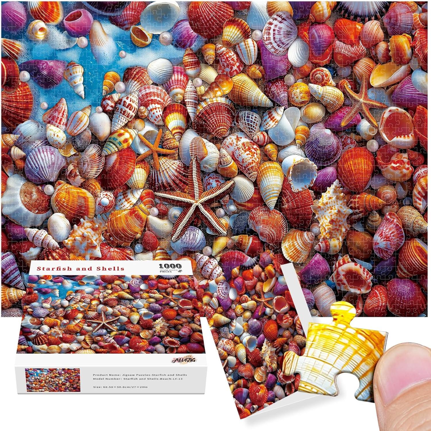 Rompecabezas de 1000 Piezas ALL4JIG Conchas Marinas