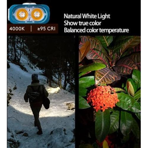 Linterna EDC RovyVon E7 Recargable USB-C 500 Lúmenes Azul