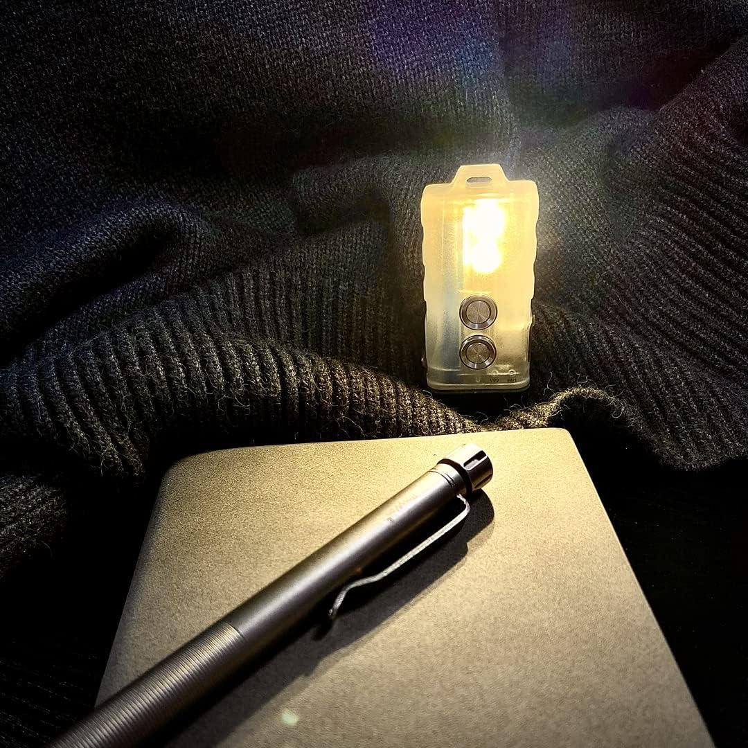 Linterna EDC RovyVon E7 Recargable USB-C 500 Lúmenes Azul