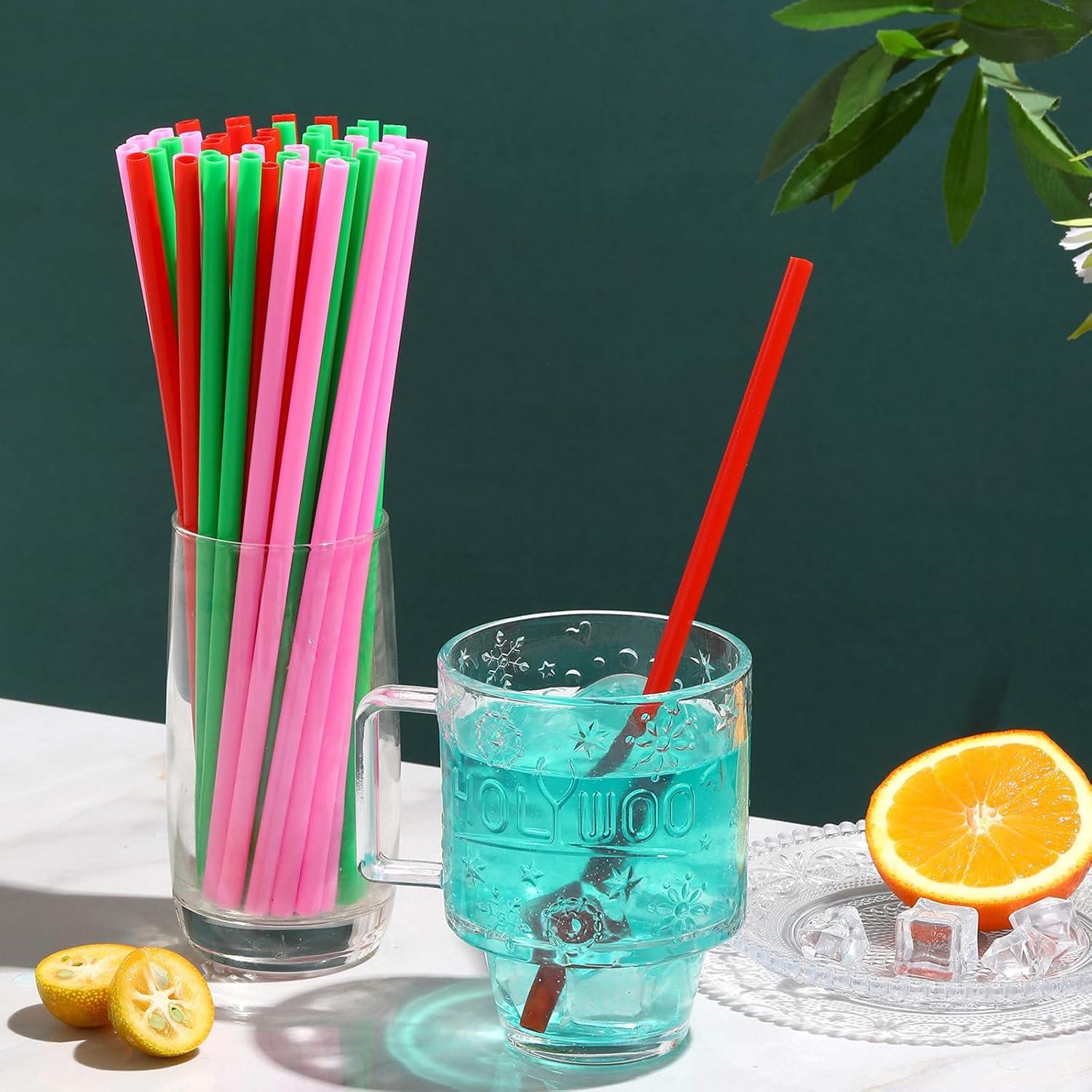 Popotes desechables en forma de corazón YAOSHENG 100 unidades