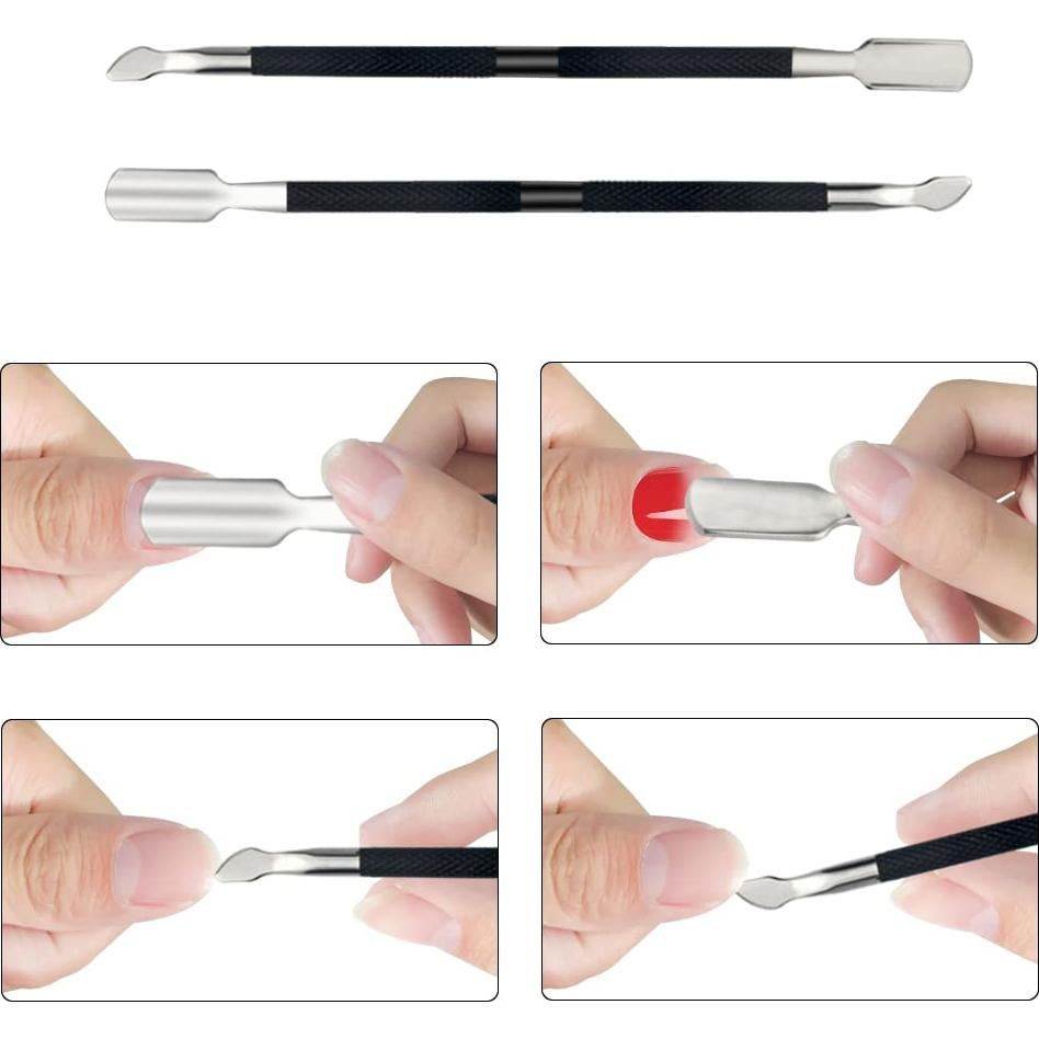 Juego de Cortadores de Cutículas XINMEIWEN 8 Piezas Acero Inoxidable