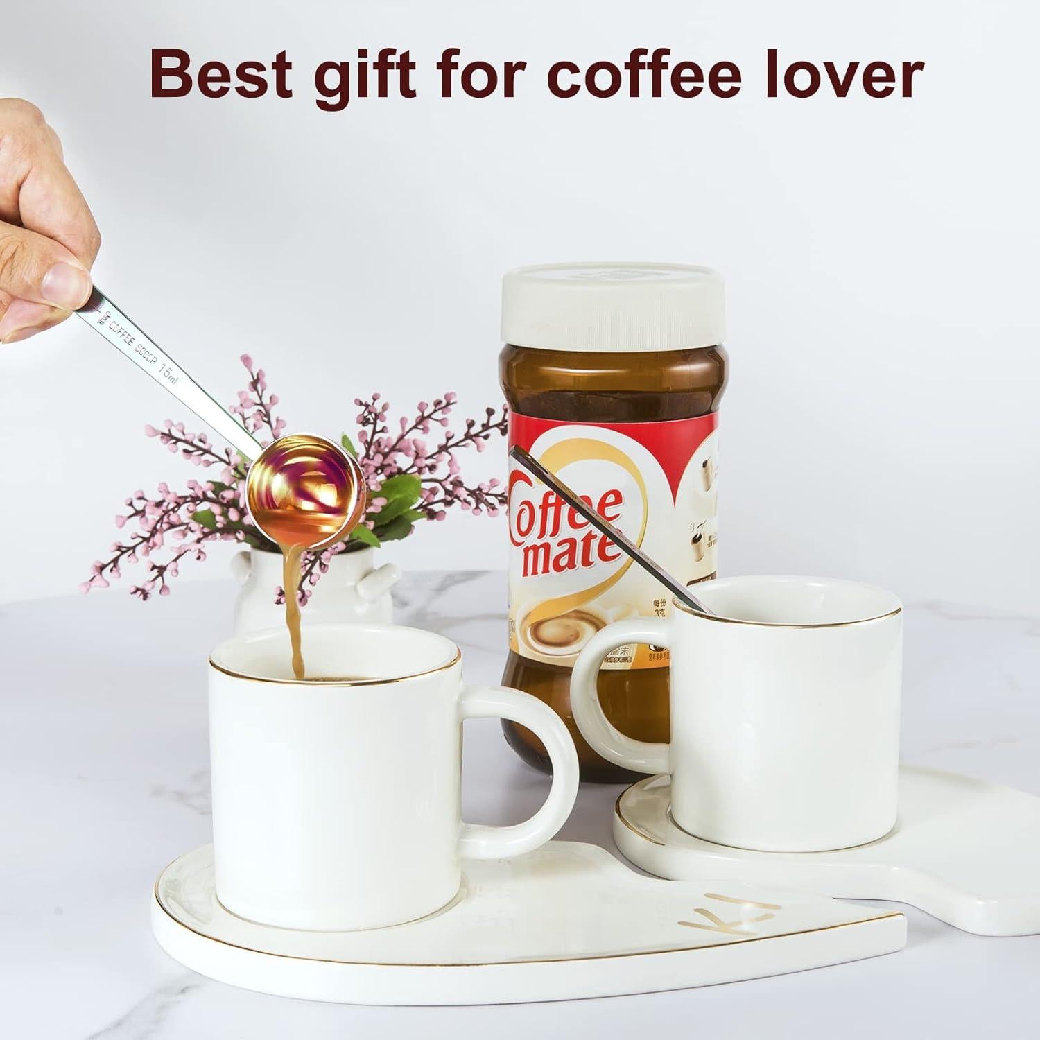 Juego de cucharas medidoras de café Safring - Acero inoxidable 2 piezas