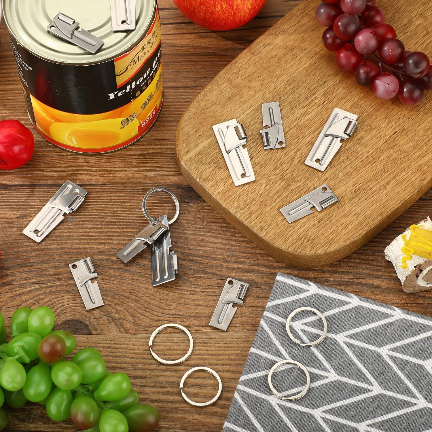 Abrelatas Militar Portátil Eaasty P-38 y P-51 Acero Inoxidable 12 Piezas