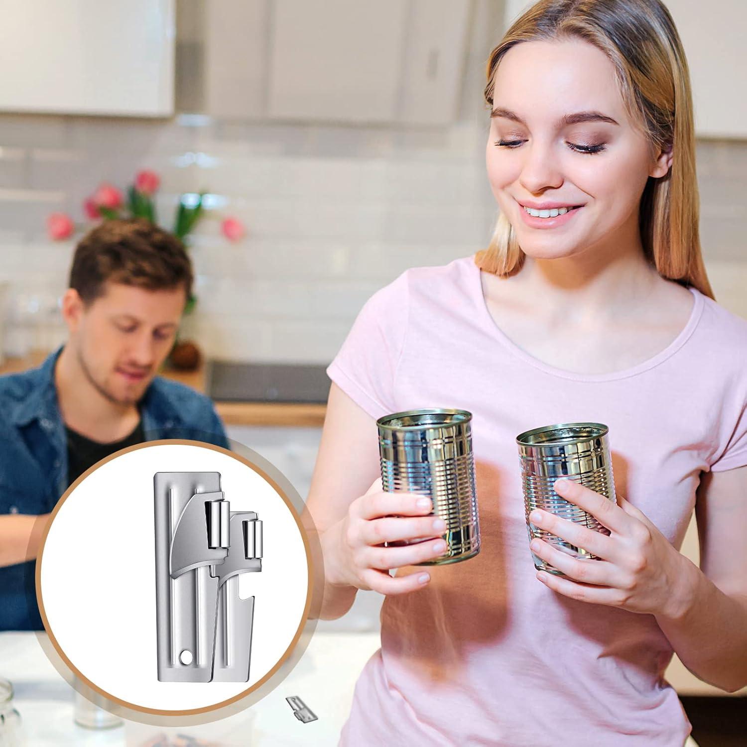 Abrelatas Militar Portátil Eaasty P-38 y P-51 Acero Inoxidable 12 Piezas