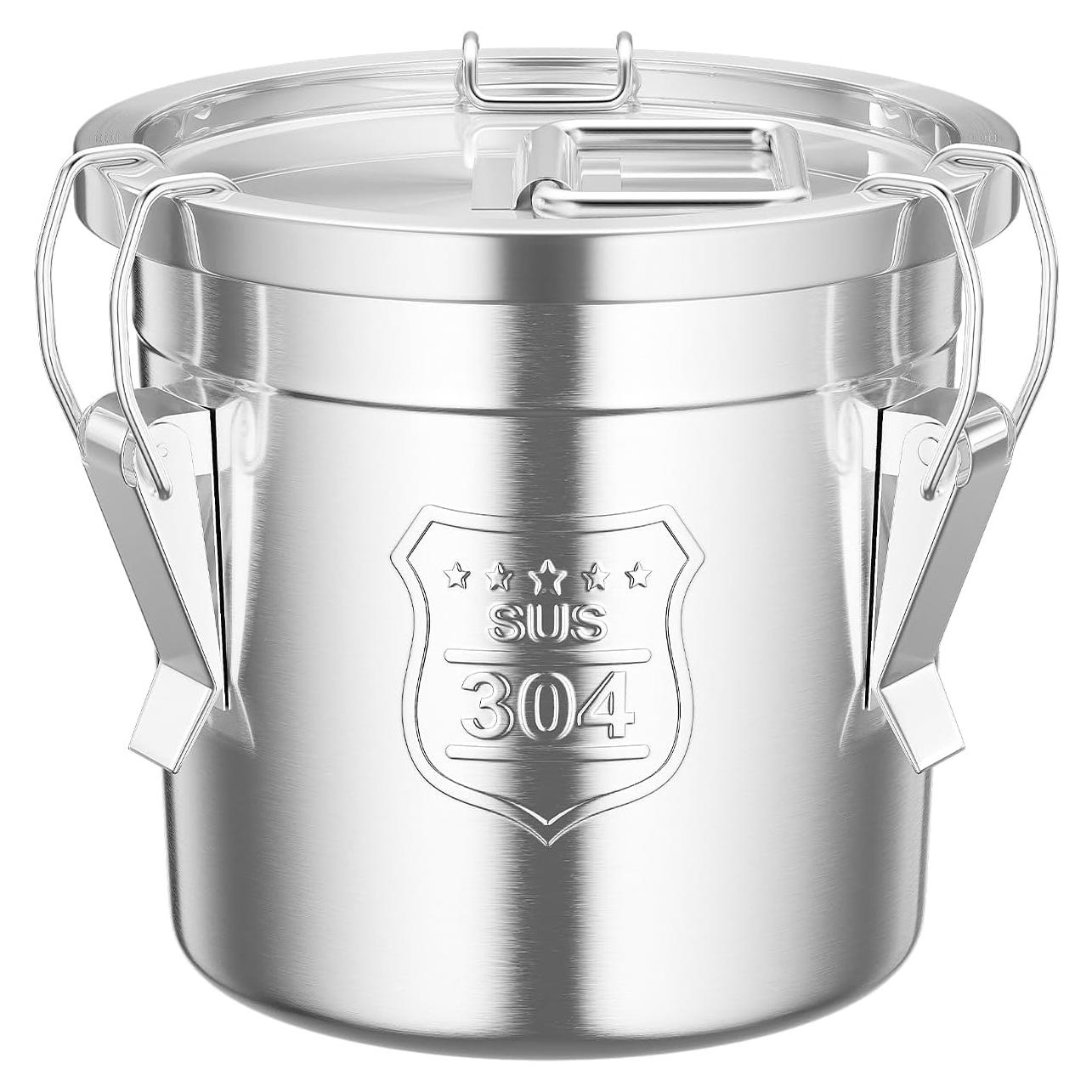 Recipiente Hermético de Acero Inoxidable Fonova 6L para Alimentos