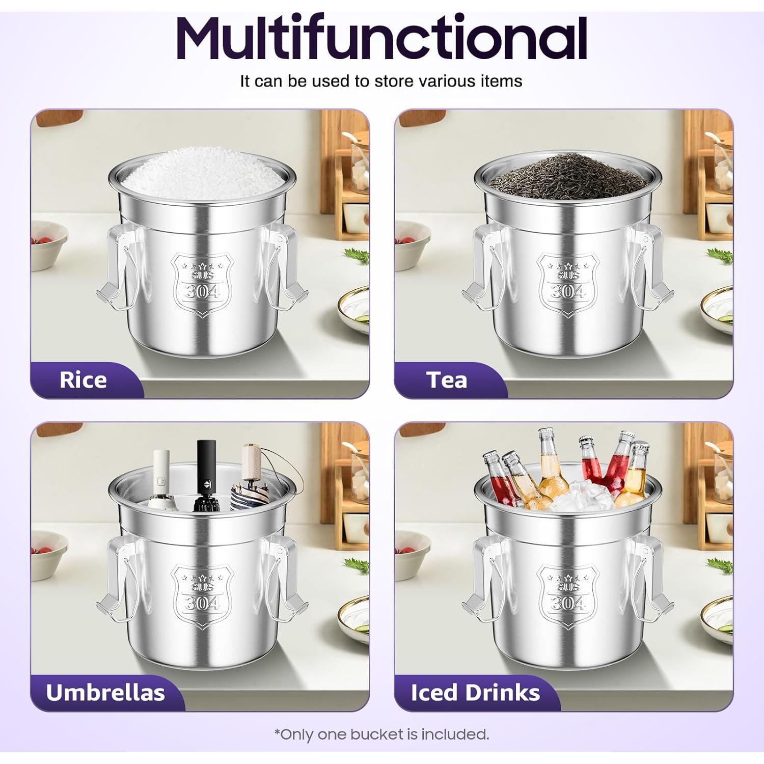 Recipiente Hermético de Acero Inoxidable Fonova 6L para Alimentos