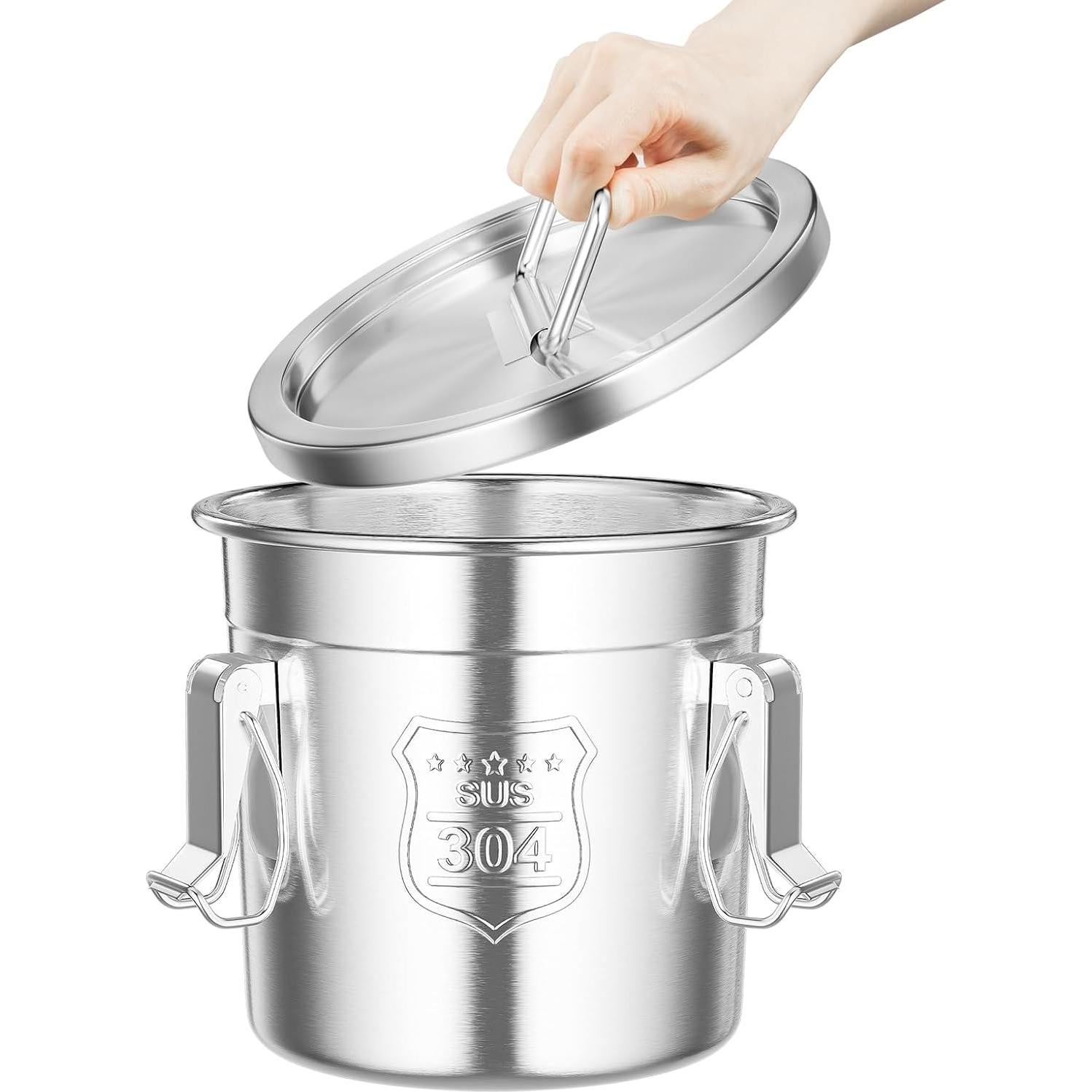 Recipiente Hermético de Acero Inoxidable Fonova 6L para Alimentos